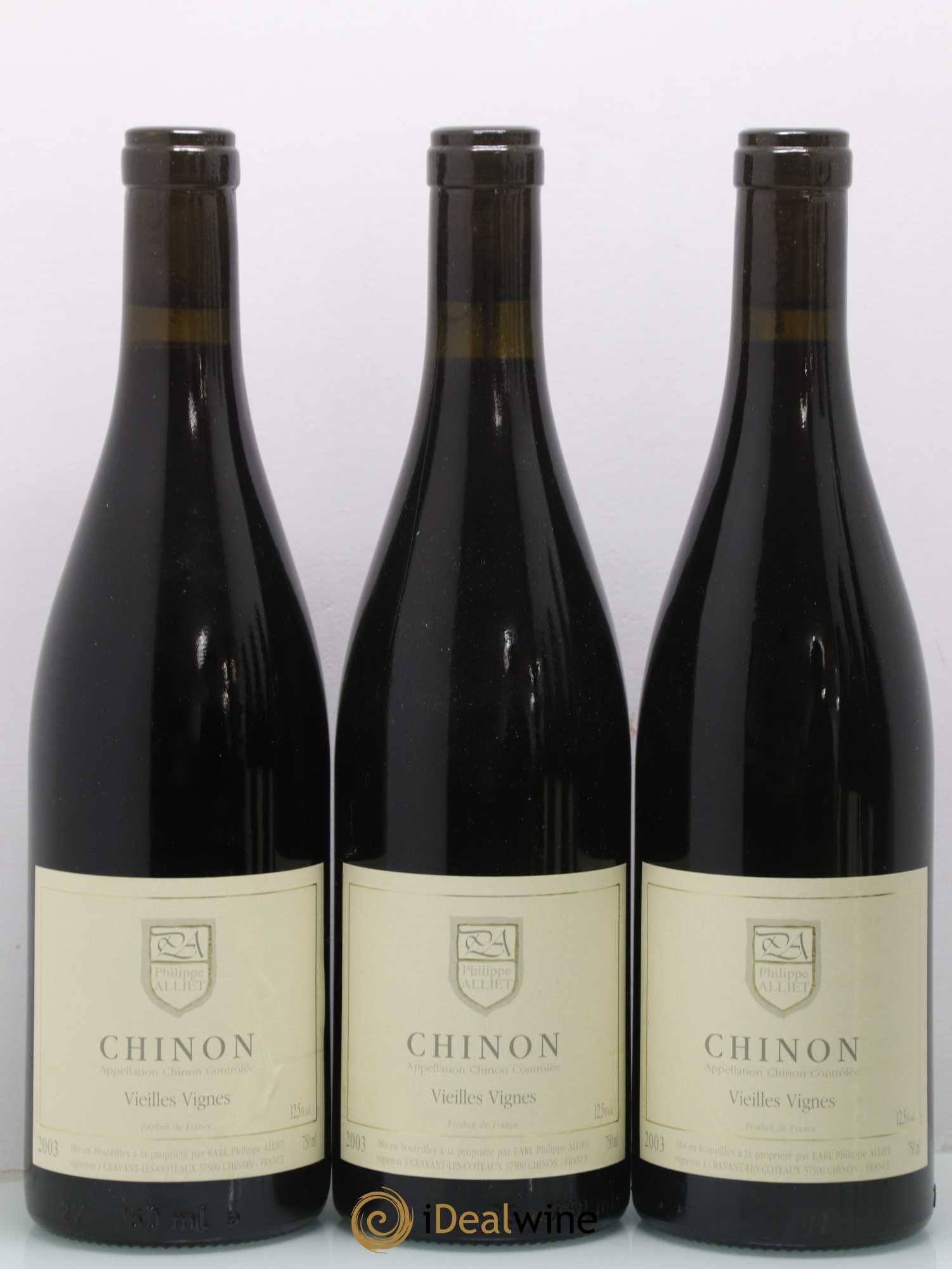 Chinon Vieilles Vignes Philippe Alliet 2003 - Lot de 6 bouteilles - 1