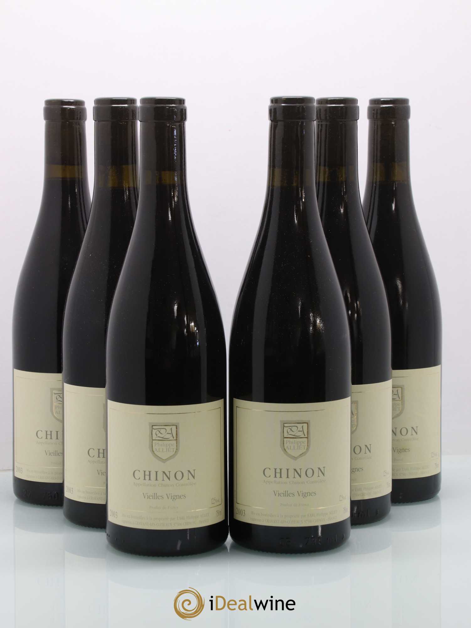 Chinon Vieilles Vignes Philippe Alliet 2003 - Lot de 6 bouteilles - 0