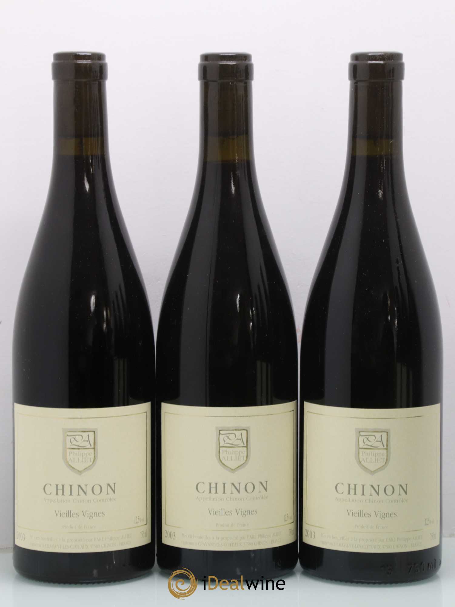 Chinon Vieilles Vignes Philippe Alliet 2003 - Lot de 6 bouteilles - 1