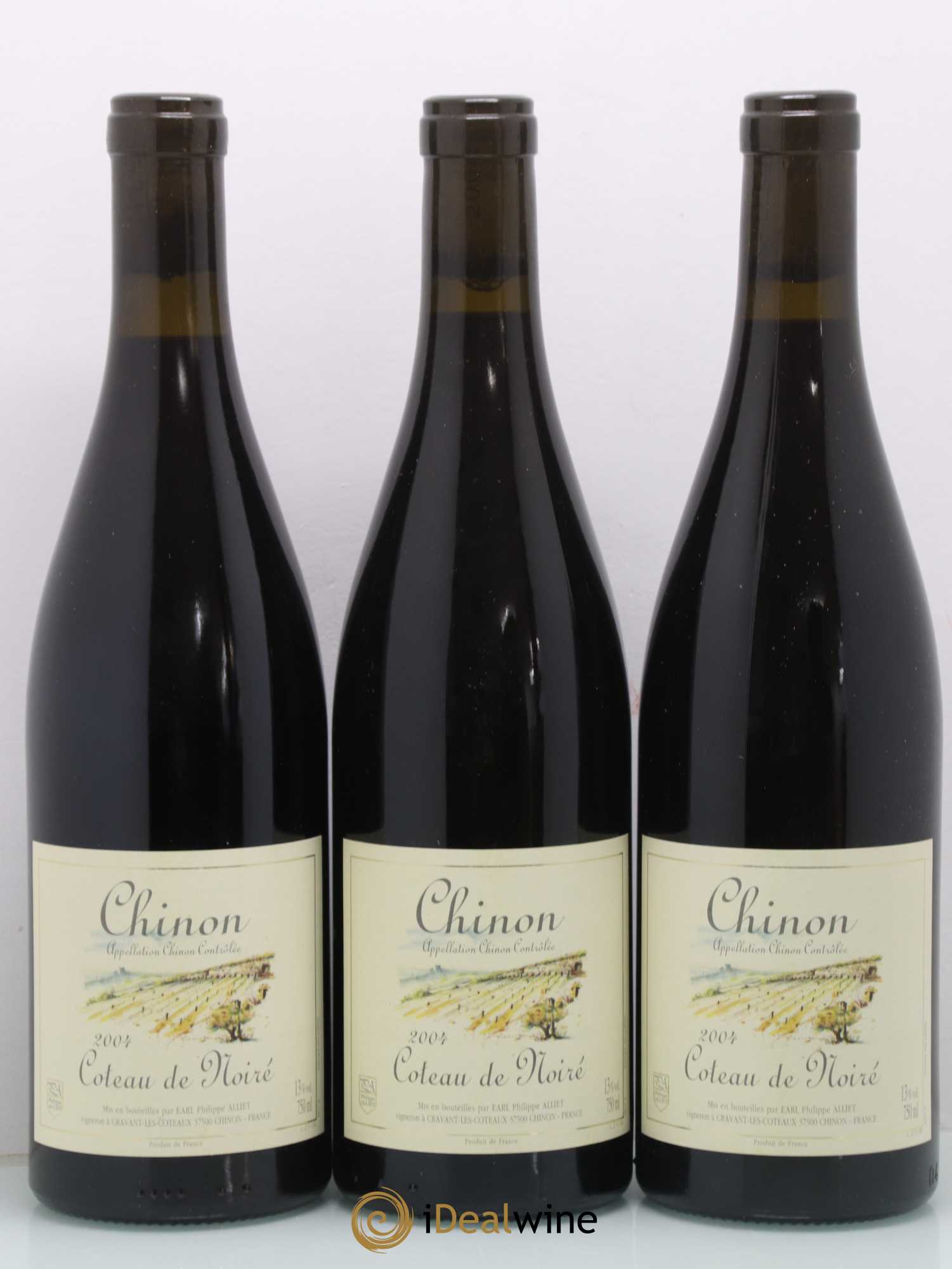 Chinon Coteau de Noiré Philippe Alliet 2004 - Posten von 6 Flaschen - 2