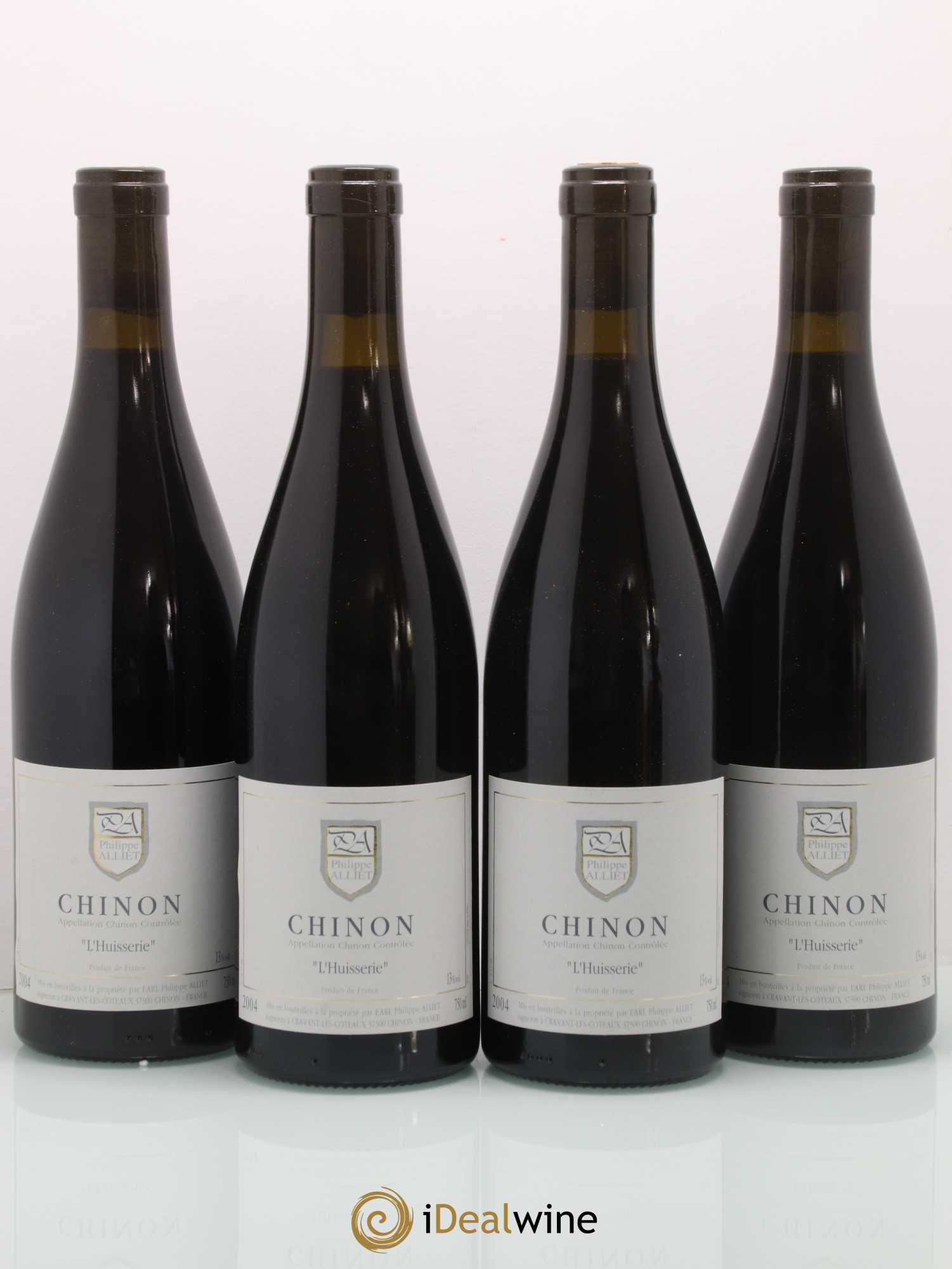 Chinon L'Huisserie Philippe Alliet 2004 - Lot de 4 bouteilles - 0