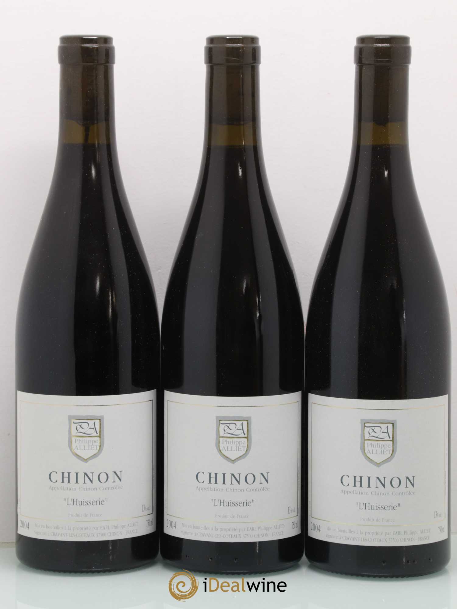 Chinon L'Huisserie Philippe Alliet 2004 - Lot de 3 bouteilles - 0
