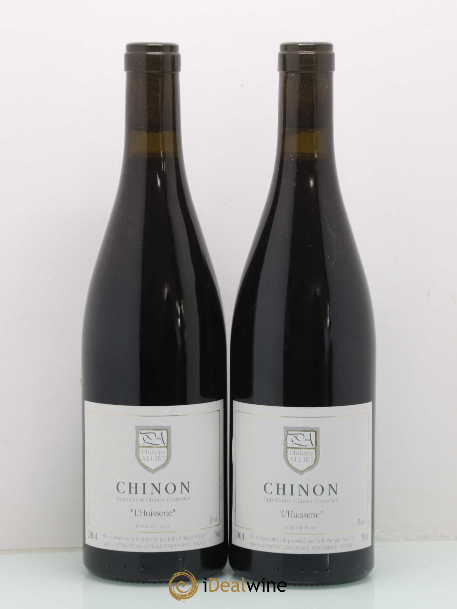 Chinon L'Huisserie Philippe Alliet 2004 - Lot of 2 bottles - 0