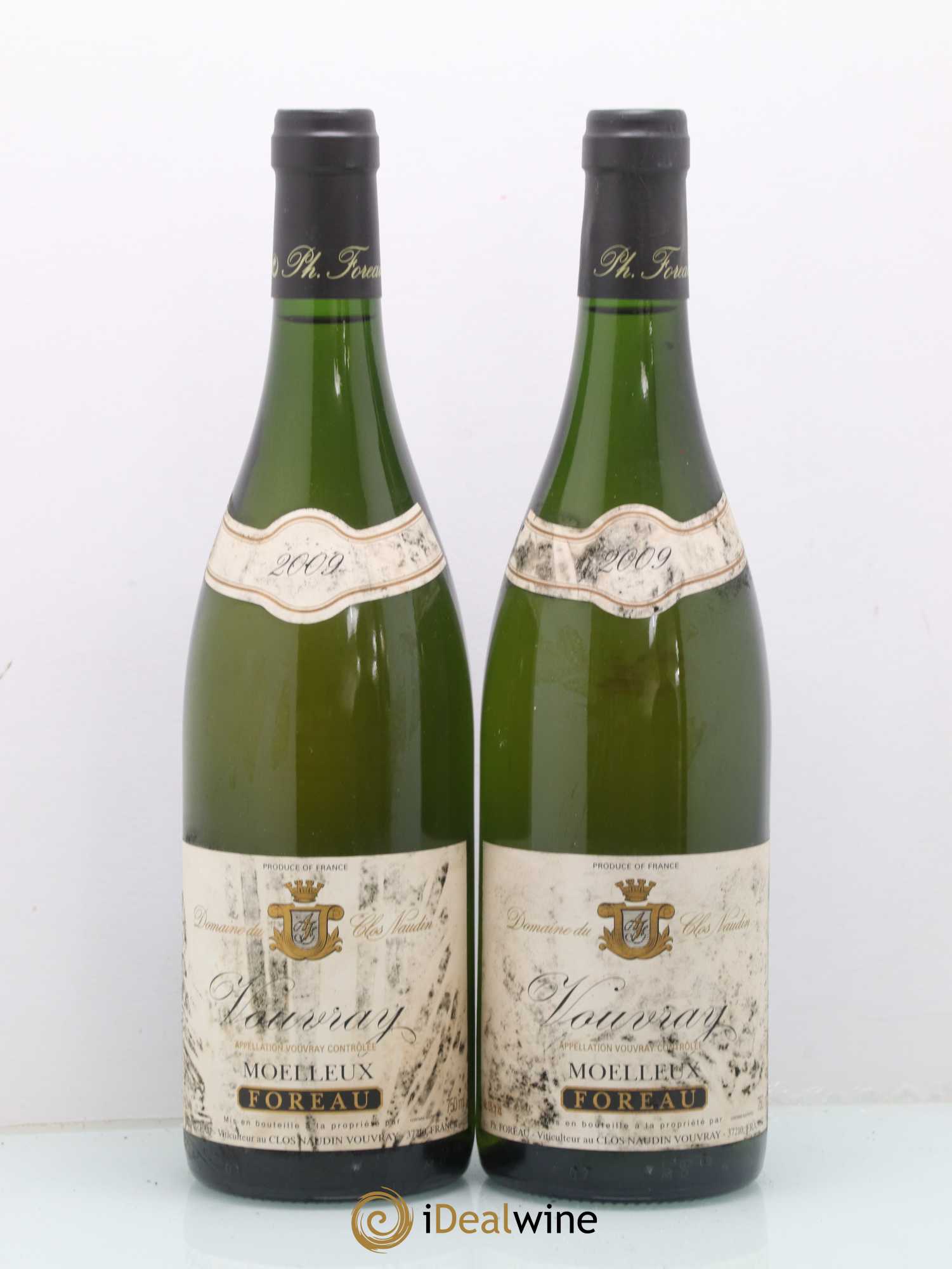Vouvray Moelleux Clos Naudin - Philippe Foreau 2009 - Lot de 2 bouteilles - 0