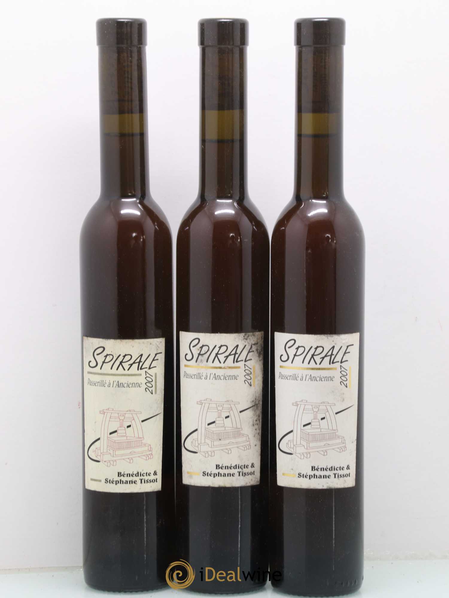 Vin de France Spirale Passerillé Bénédicte et Stéphane Tissot 2007 - Posten von 3 Demi-Flaschen - 0