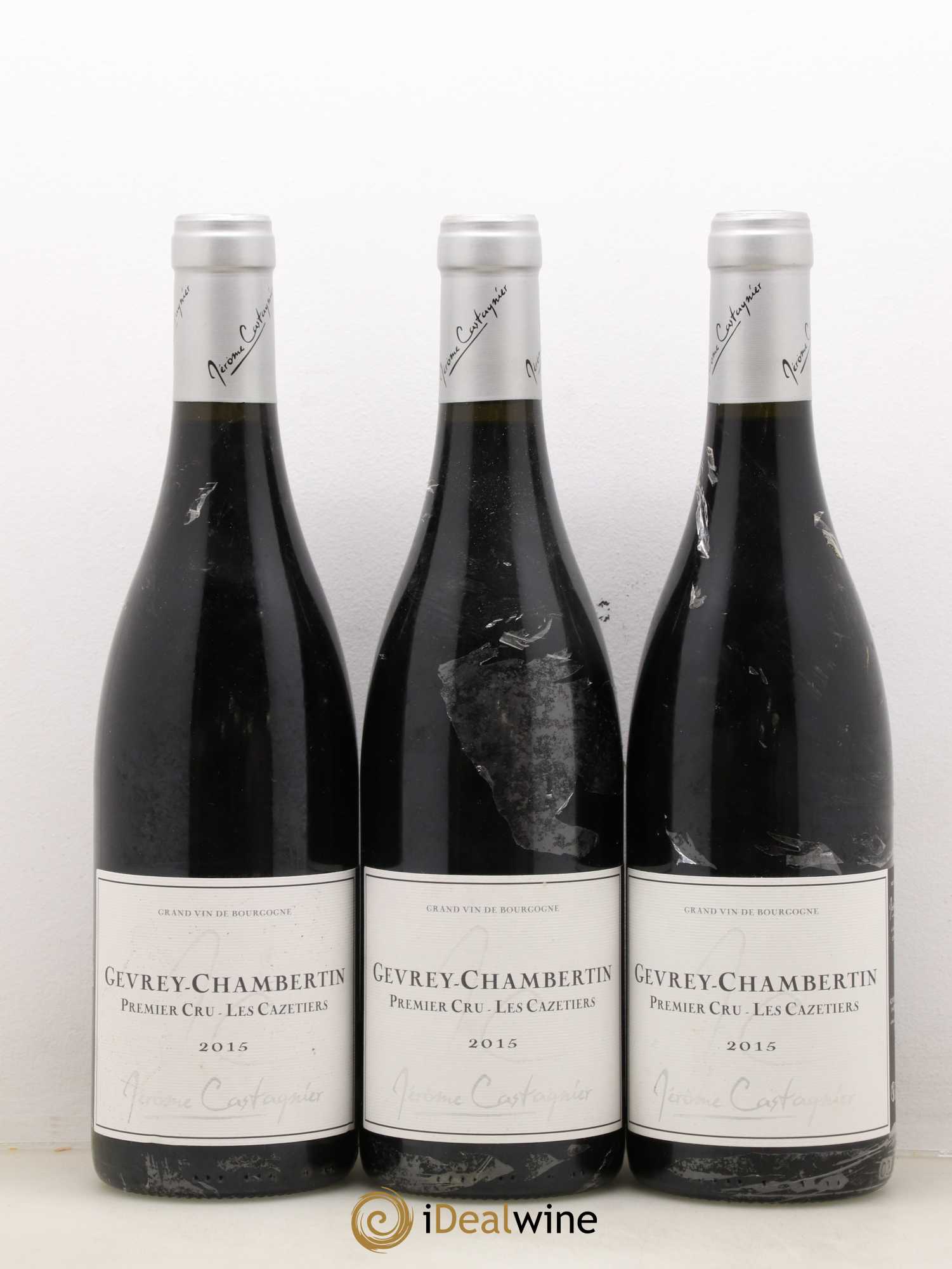 Gevrey-Chambertin 1er Cru Les Cazetiers Jérome Castagnier 2015 - Lot de 3 bouteilles - 0