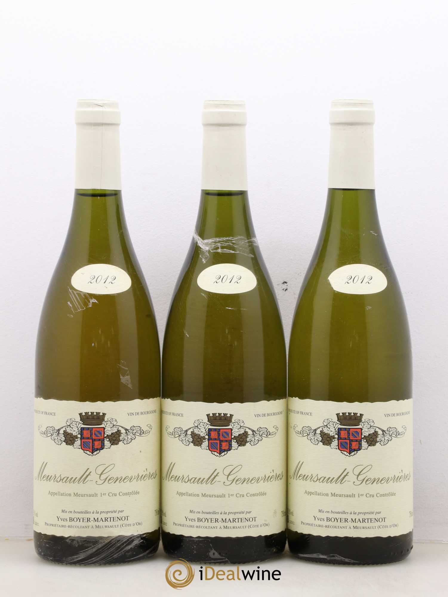Meursault 1er Cru Genevrières Boyer Martenot 2012 - Posten von 3 Flaschen - 0