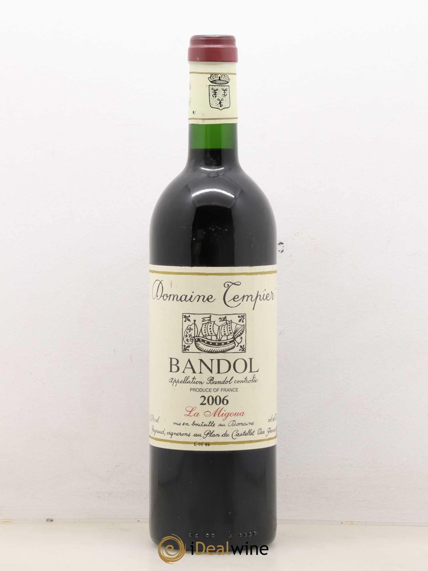 Bandol Domaine Tempier Cuvée La Migoua Famille Peyraud 2006 - Lot de 1 bouteille - 0