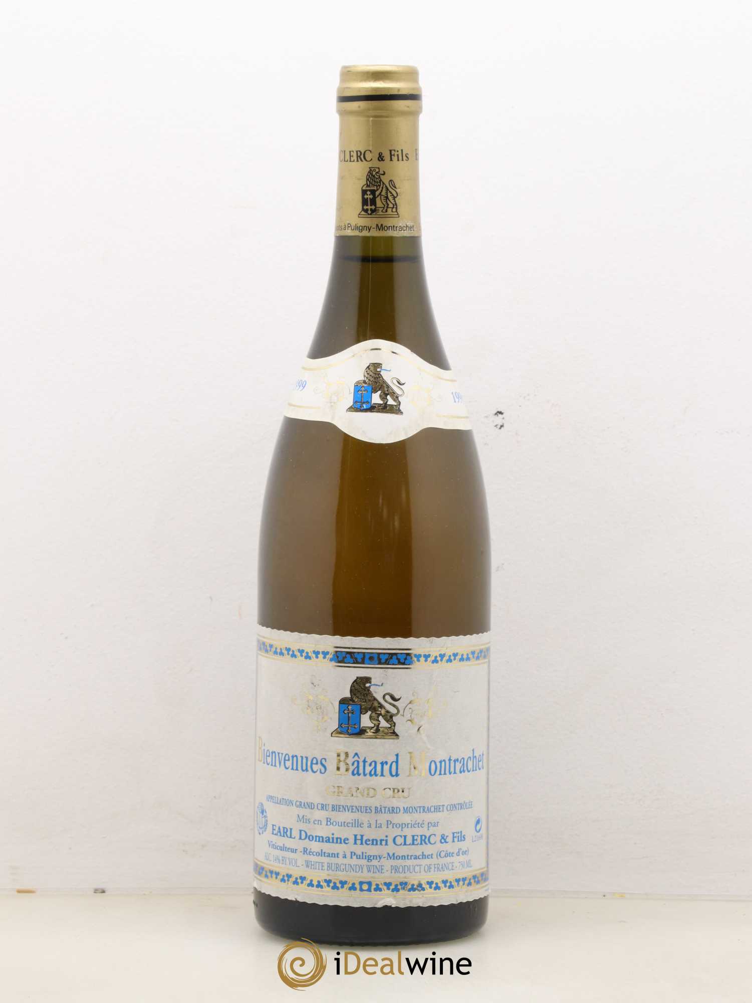 Bienvenues-Bâtard-Montrachet Grand Cru Henri Clerc 1999 - Lot de 1 bouteille - 0