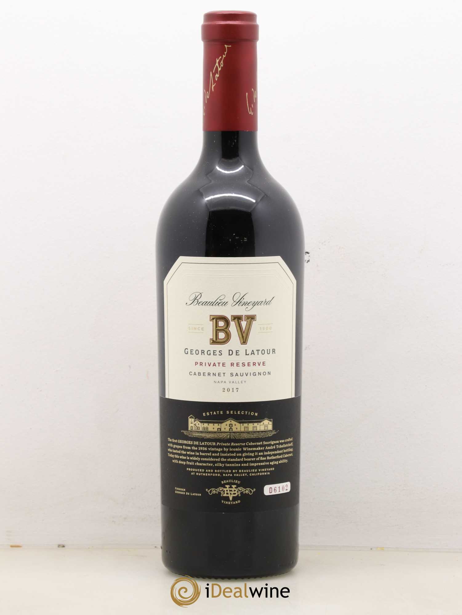 USA BV Georges de Latour Private Reserve Cabernet Sauvignon Beaulieu Vineyard 2017 - Posten von 1 Flasche - 0