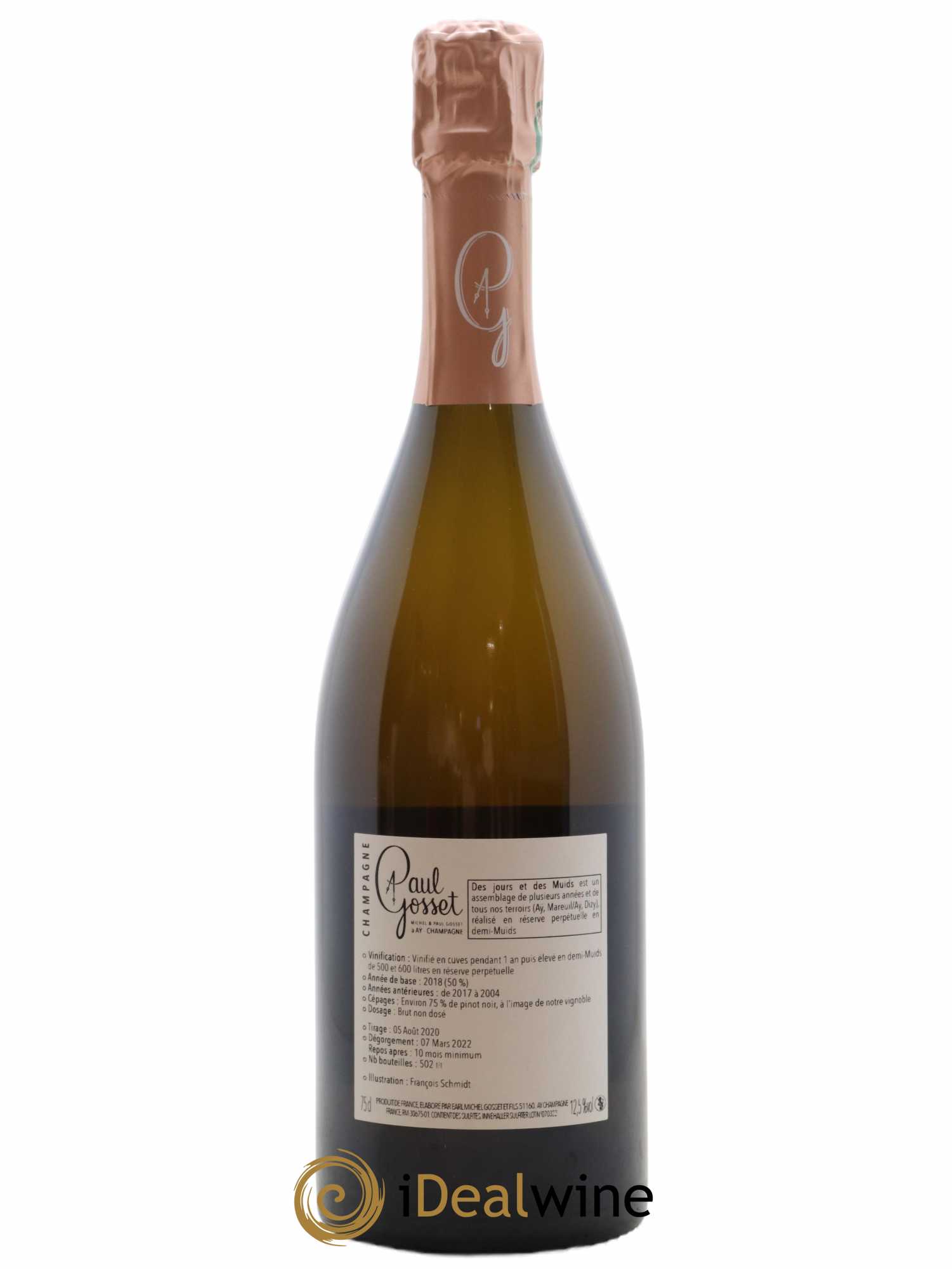 Champagne Des jours et des muids Paul Gosset - Lot of 1 bottle - 1