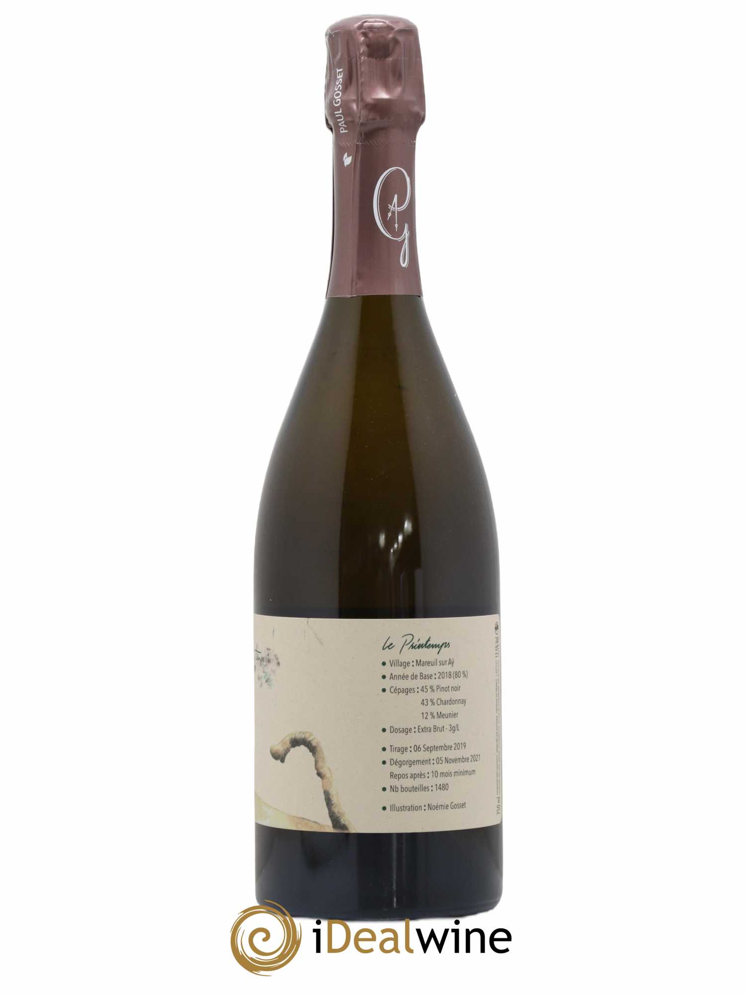 Champagne Au Fil de Temps Le Printemps - Lot de 1 bouteille - 1