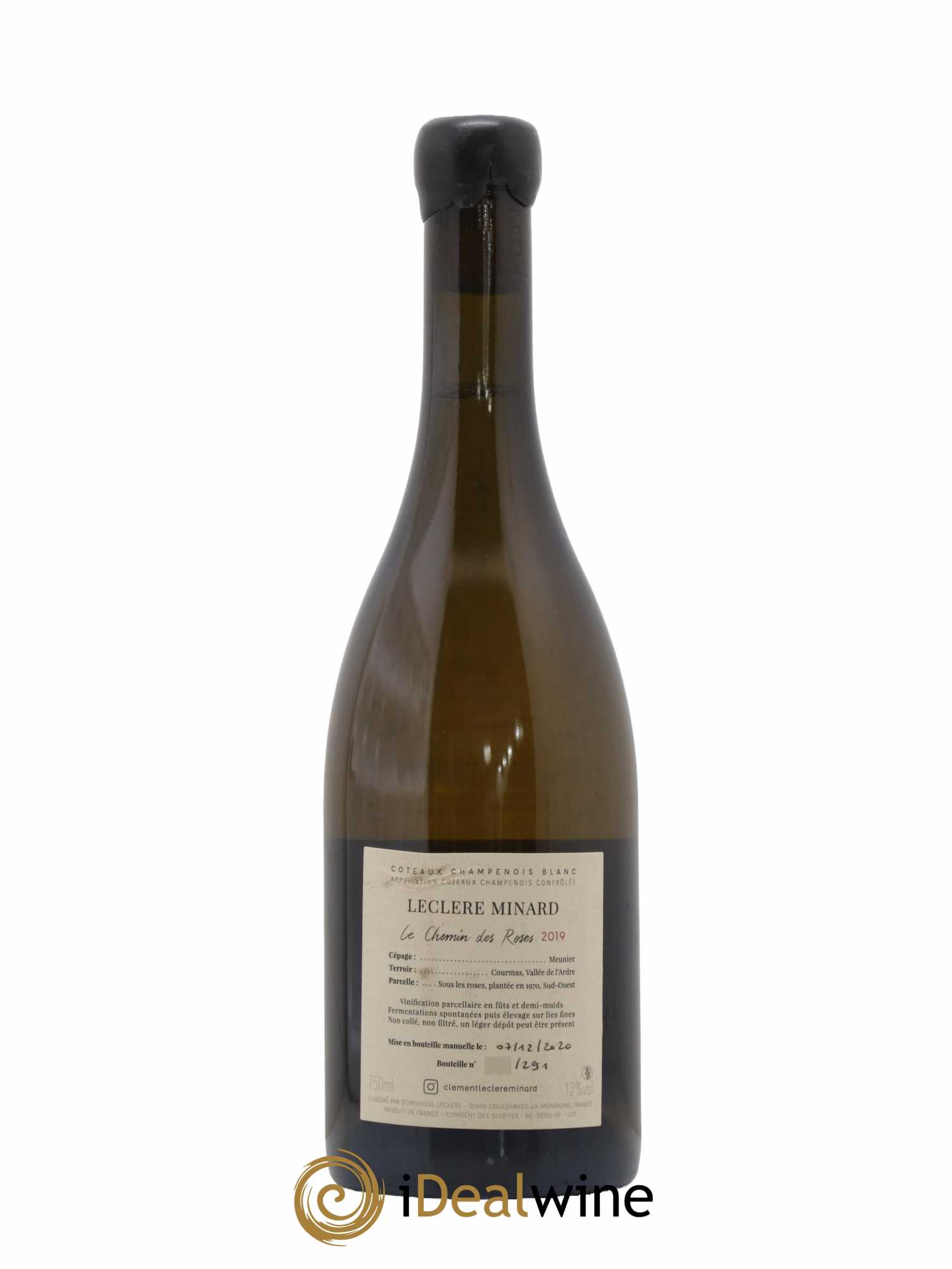 Coteaux Champenois Le Chemin des Roses Leclere Minard 2019 - Lot de 1 bouteille - 1
