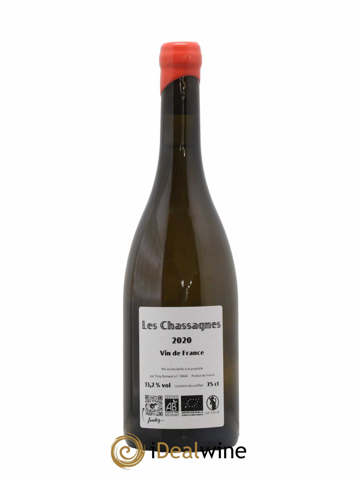 Côtes du Jura Les Chassagnes Savagnin Ouillé Bornard 2020 - Lot de 1 bouteille - 1