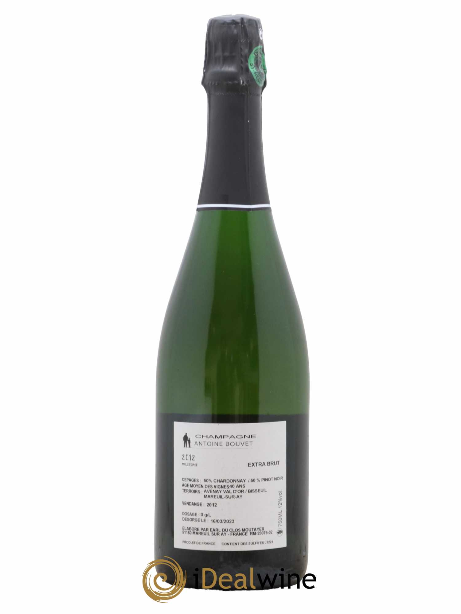 Millésimé Antoine Bouvet 2012 - Lot de 1 bouteille - 1