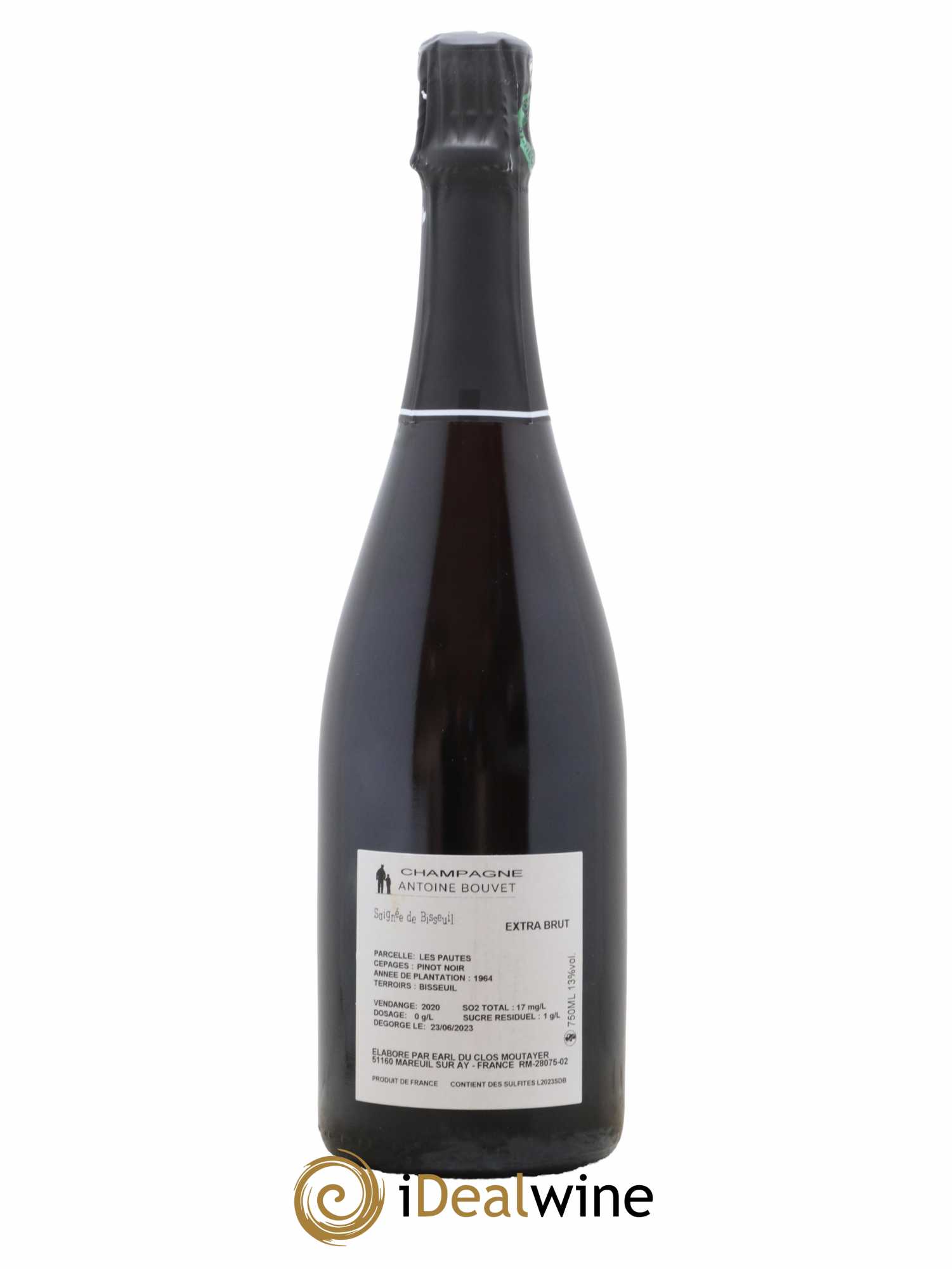 Saignée de Bisseuil les Pautes Extra-Brut Antoine Bouvet 2020 - Lot de 1 bouteille - 1