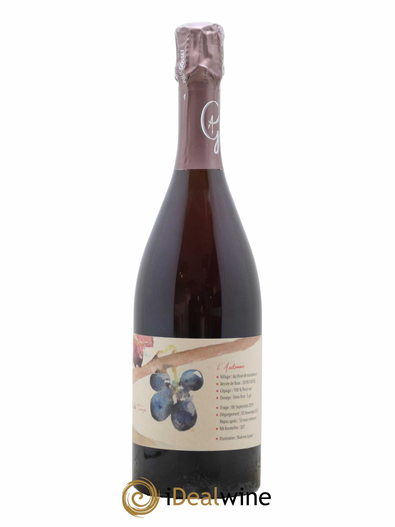 Au Fil des Temps l'Automne Paul Gosset 2018 - Lot de 1 bouteille - 1