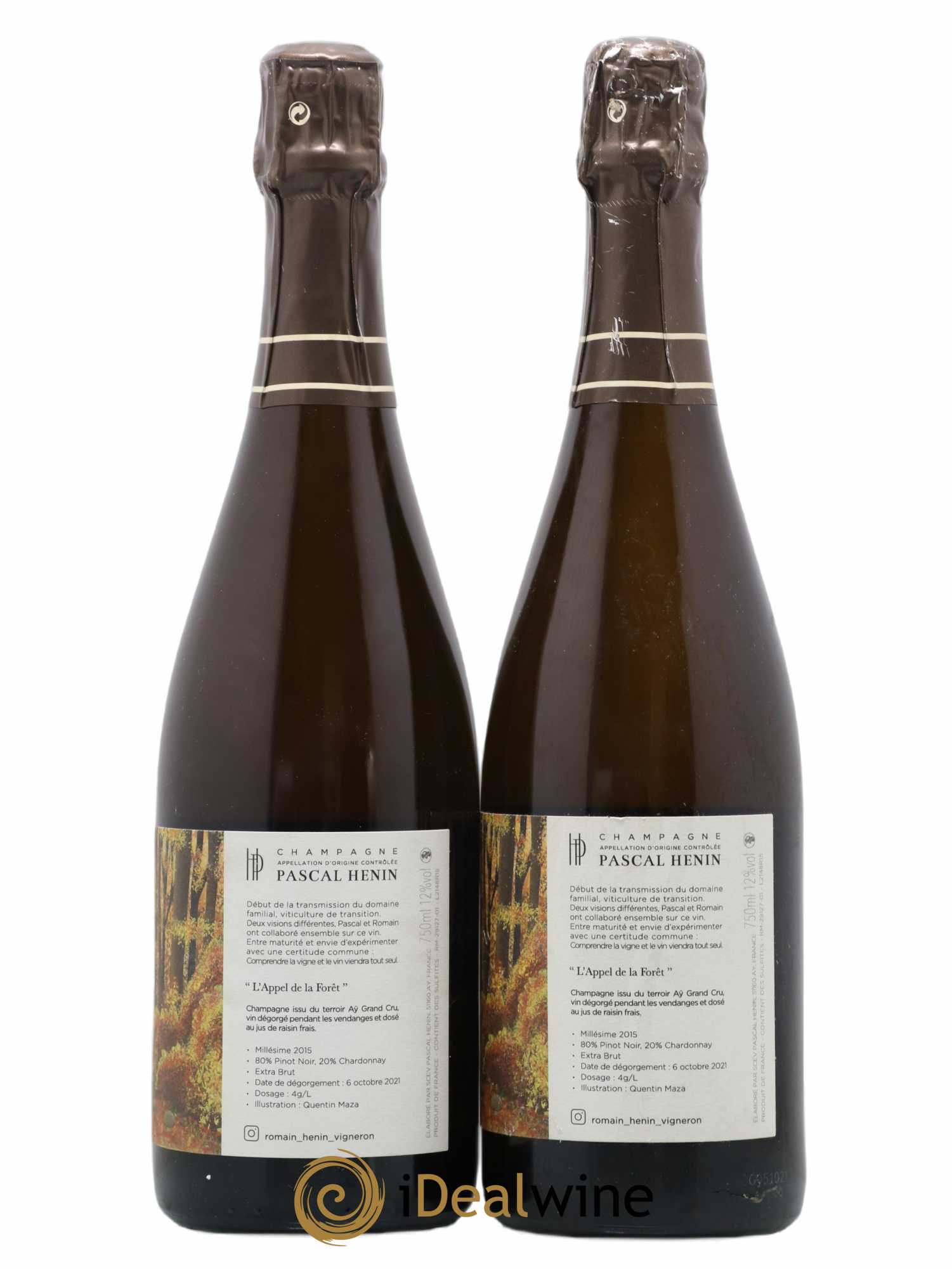L'Appel de la Fôret Romain Henin 2015 - Lot de 2 bouteilles - 1