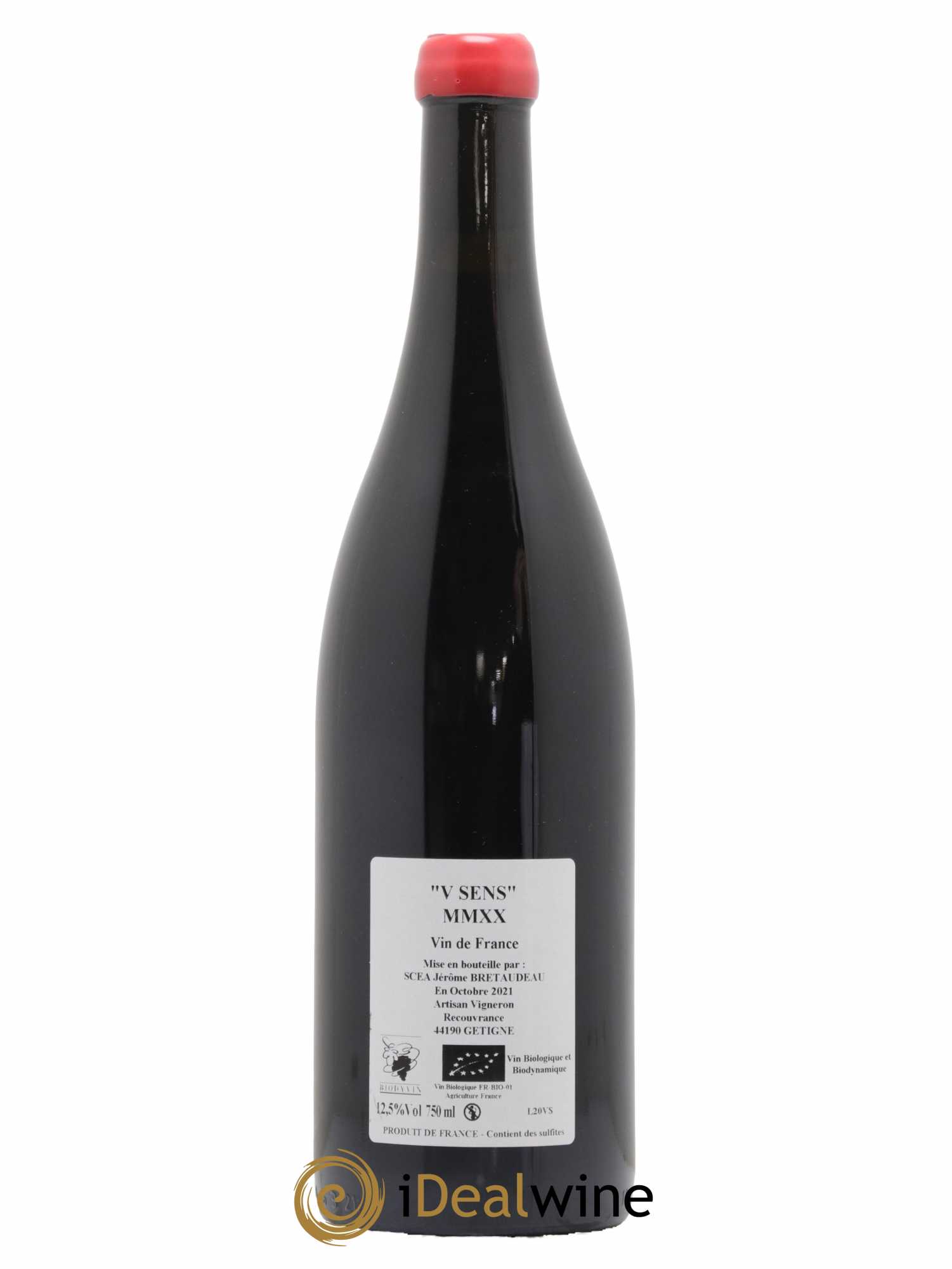 Vin de France V Sens Jérôme Bretaudeau - Domaine de Bellevue 2021 - Lot de 1 bouteille - 1