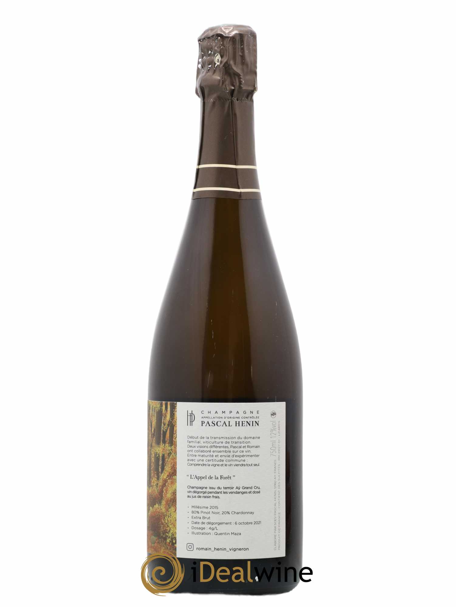 L'Appel de la Fôret Romain Henin 2015 - Lot of 1 bottle - 1