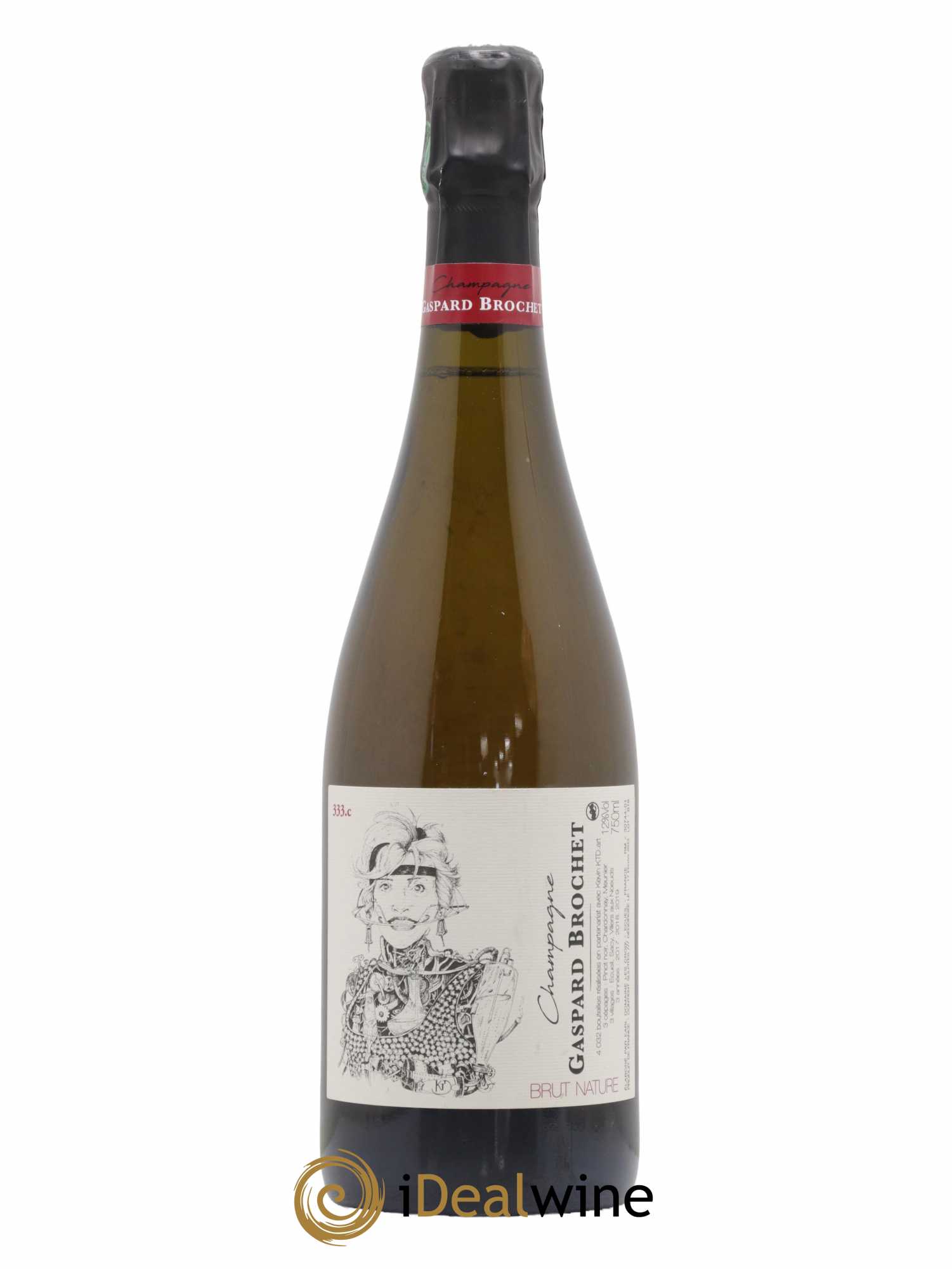 Champagne Brut Nature Gaspar Brochet - Lot de 1 bouteille - 0