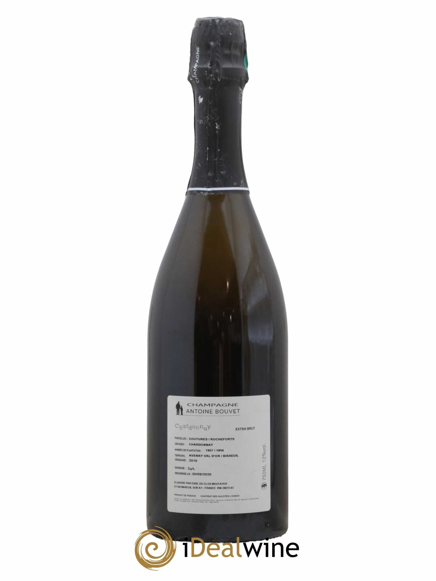 Champagne Extra Brut Chardonnay Antoine Bouvet 2016 - Lot de 1 bouteille - 1