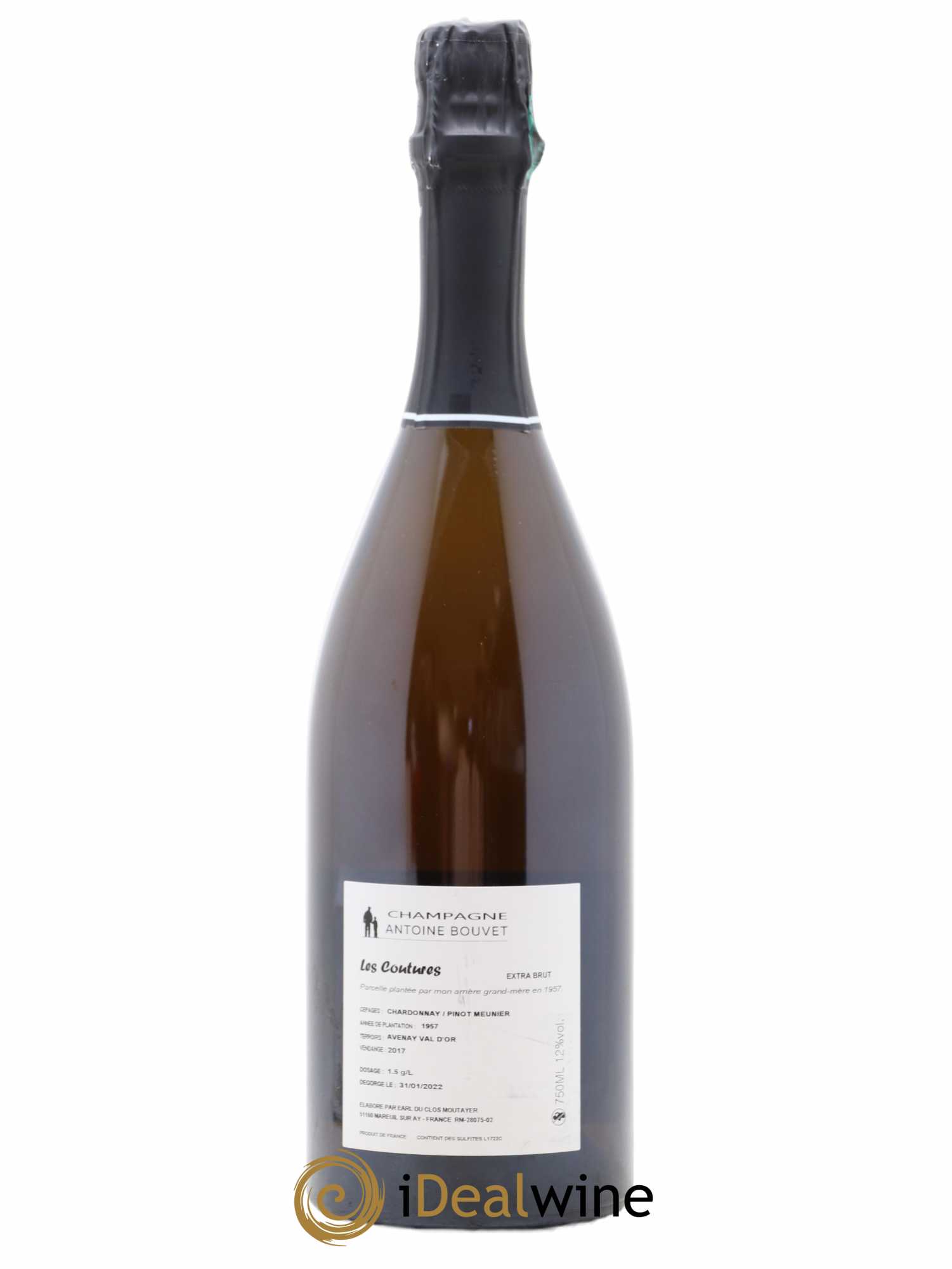 Les Coutures Extra-Brut Antoine Bouvet 2017 - Lot de 1 bouteille - 1