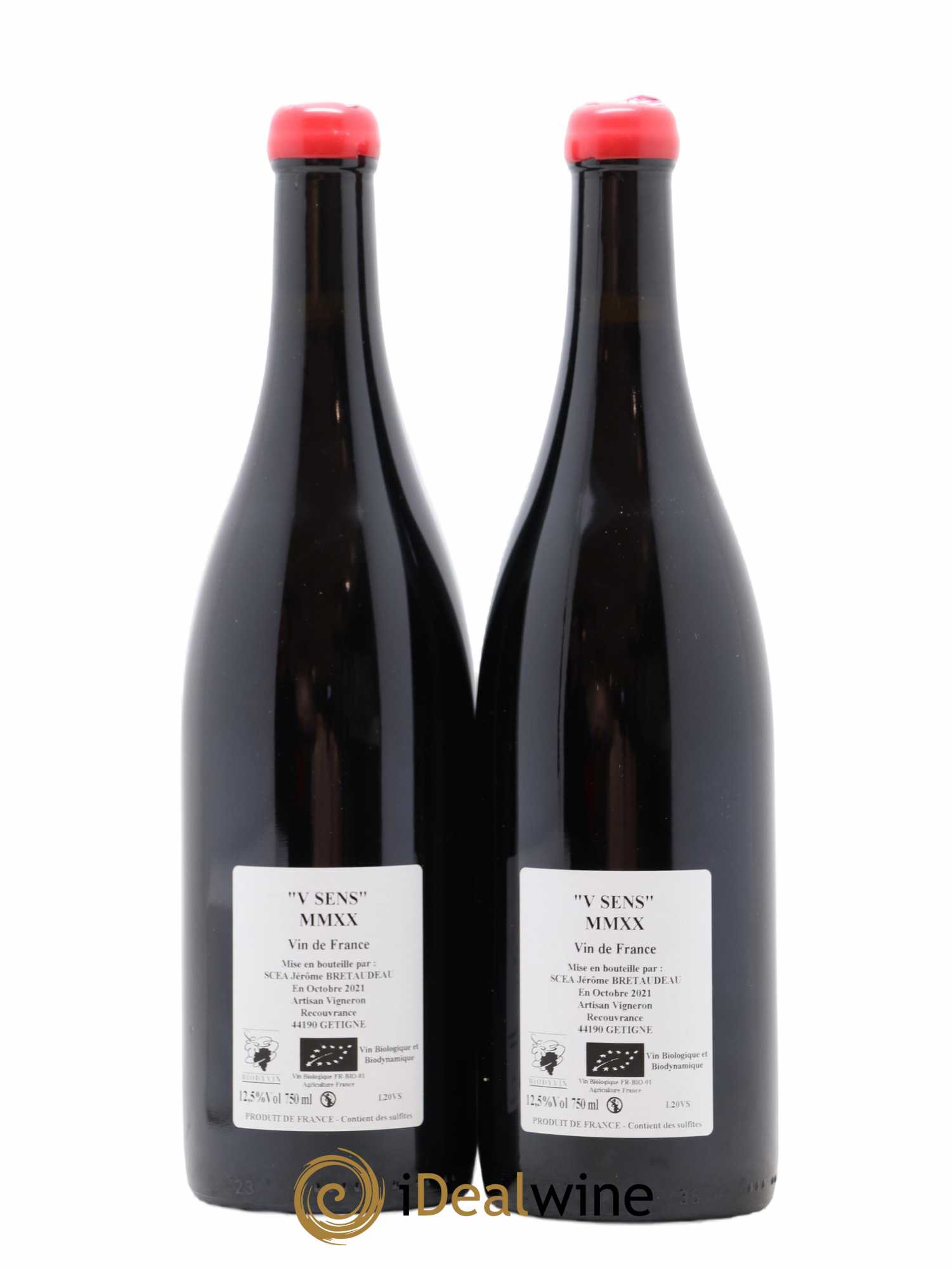 Vin de France V Sens Jérôme Bretaudeau - Domaine de Bellevue 2020 - Lot de 2 bouteilles - 1