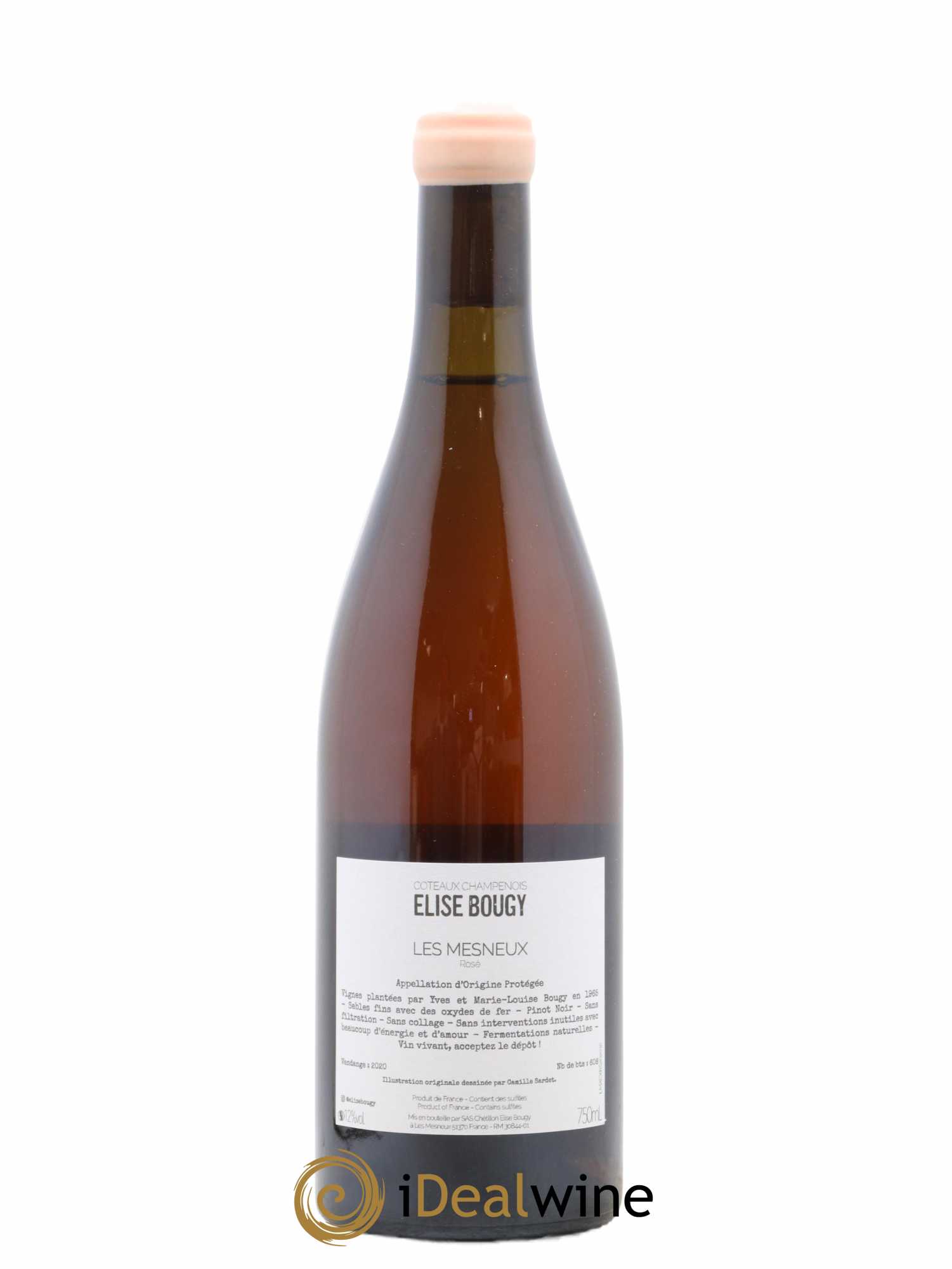 Coteaux Champenois Les Mesneux Elise Bougy 2020 - Lot de 1 bouteille - 1