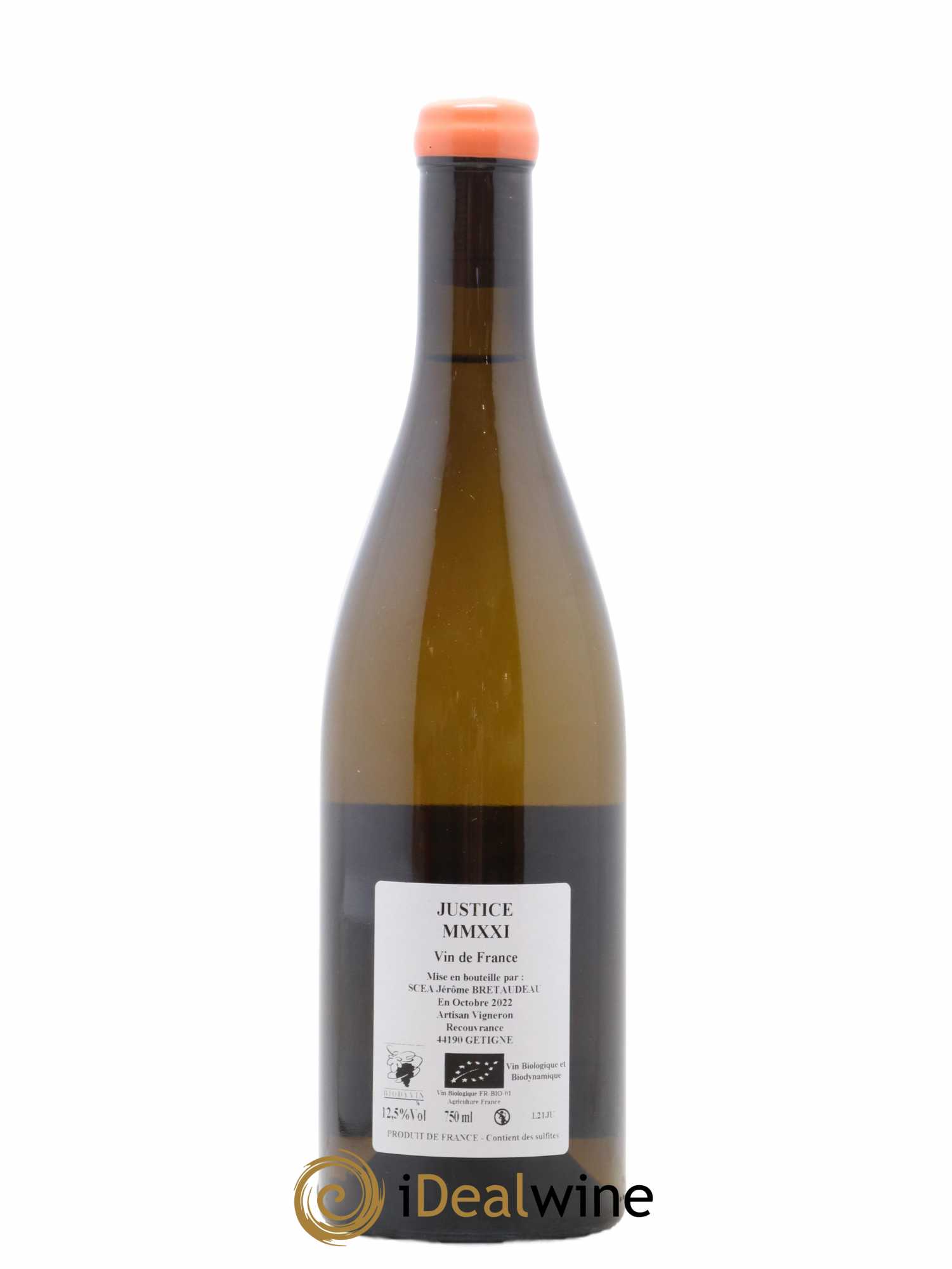 Vin de France La Justice Jérôme Bretaudeau - Domaine de Bellevue 2021 - Lot of 1 bottle - 1