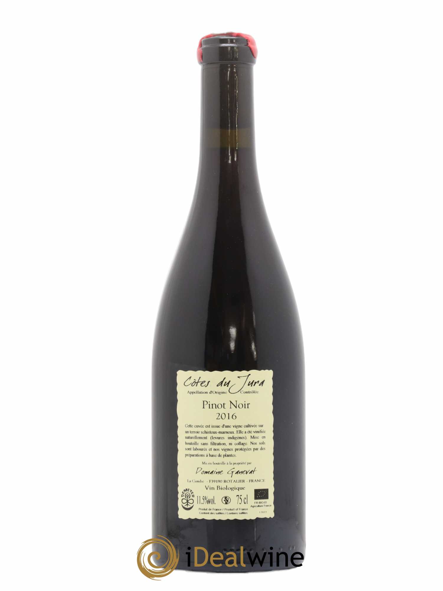 Côtes du Jura Pinot Noir En Billat  Jean-François Ganevat (Domaine) 2016 - Lot de 1 bouteille - 1
