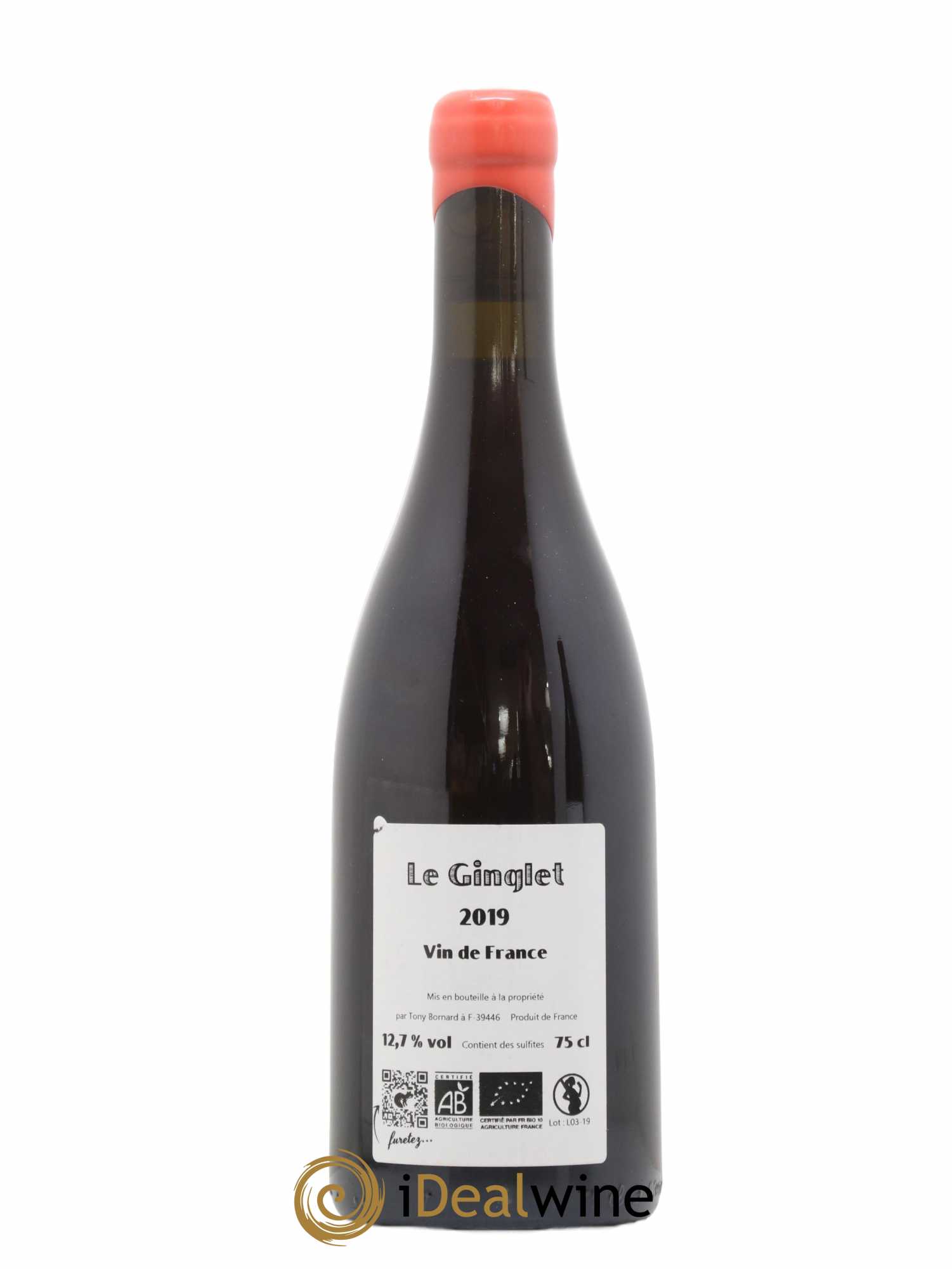 Arbois Pupillin Trousseau Le Ginglet Bornard 2019 - Lot of 1 bottle - 1
