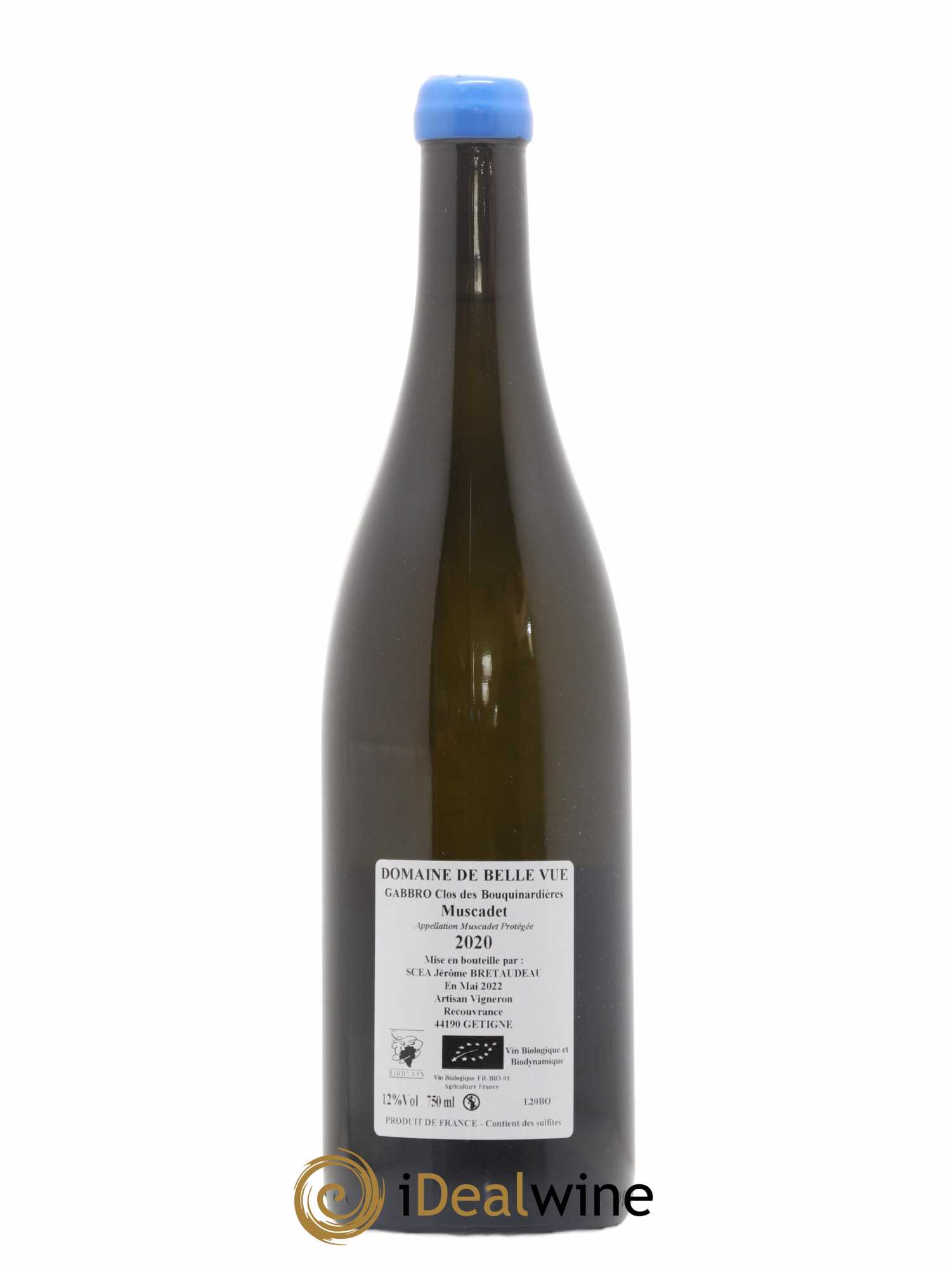 Muscadet-Sèvre-et-Maine Gabbro Jérôme Bretaudeau - Domaine de Bellevue 2020 - Lot de 1 bouteille - 1