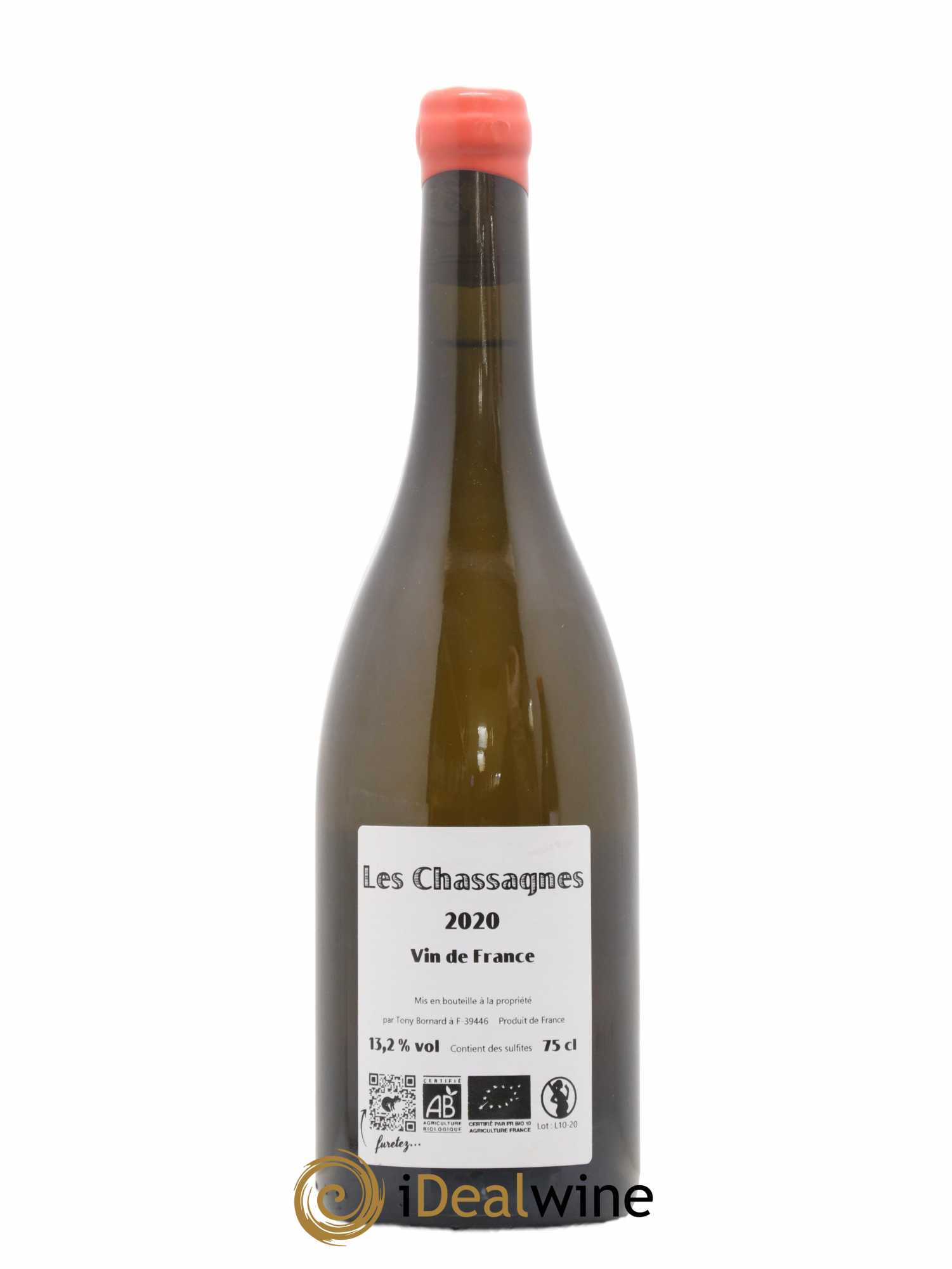 Côtes du Jura Les Chassagnes Savagnin Ouillé Bornard 2020 - Lot de 1 bouteille - 1