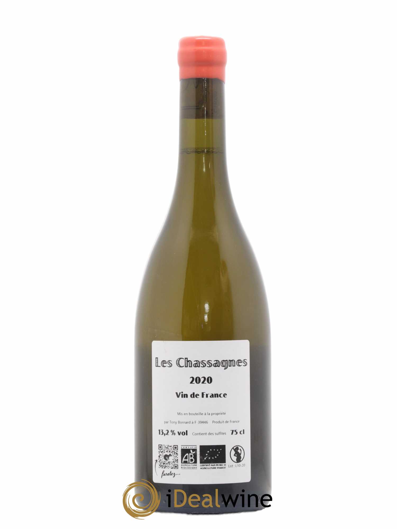 Côtes du Jura Les Chassagnes Savagnin Ouillé Bornard 2020 - Lot de 1 bouteille - 1