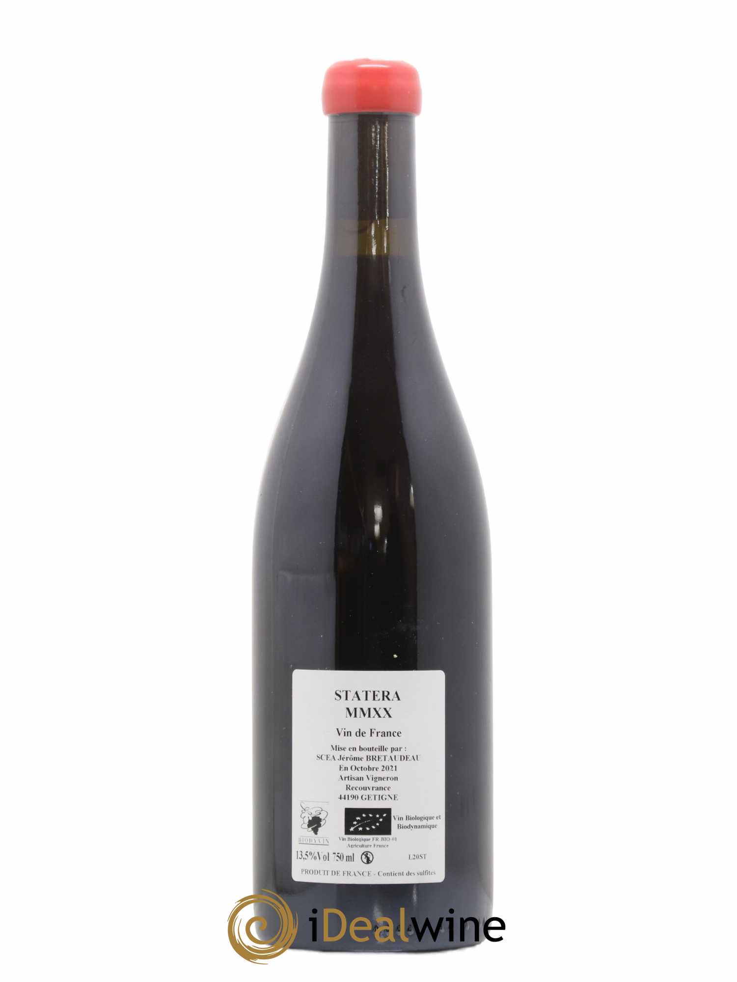 Vin de France Statera Jérôme Bretaudeau - Domaine de Bellevue 2020 - Lot de 1 bouteille - 1