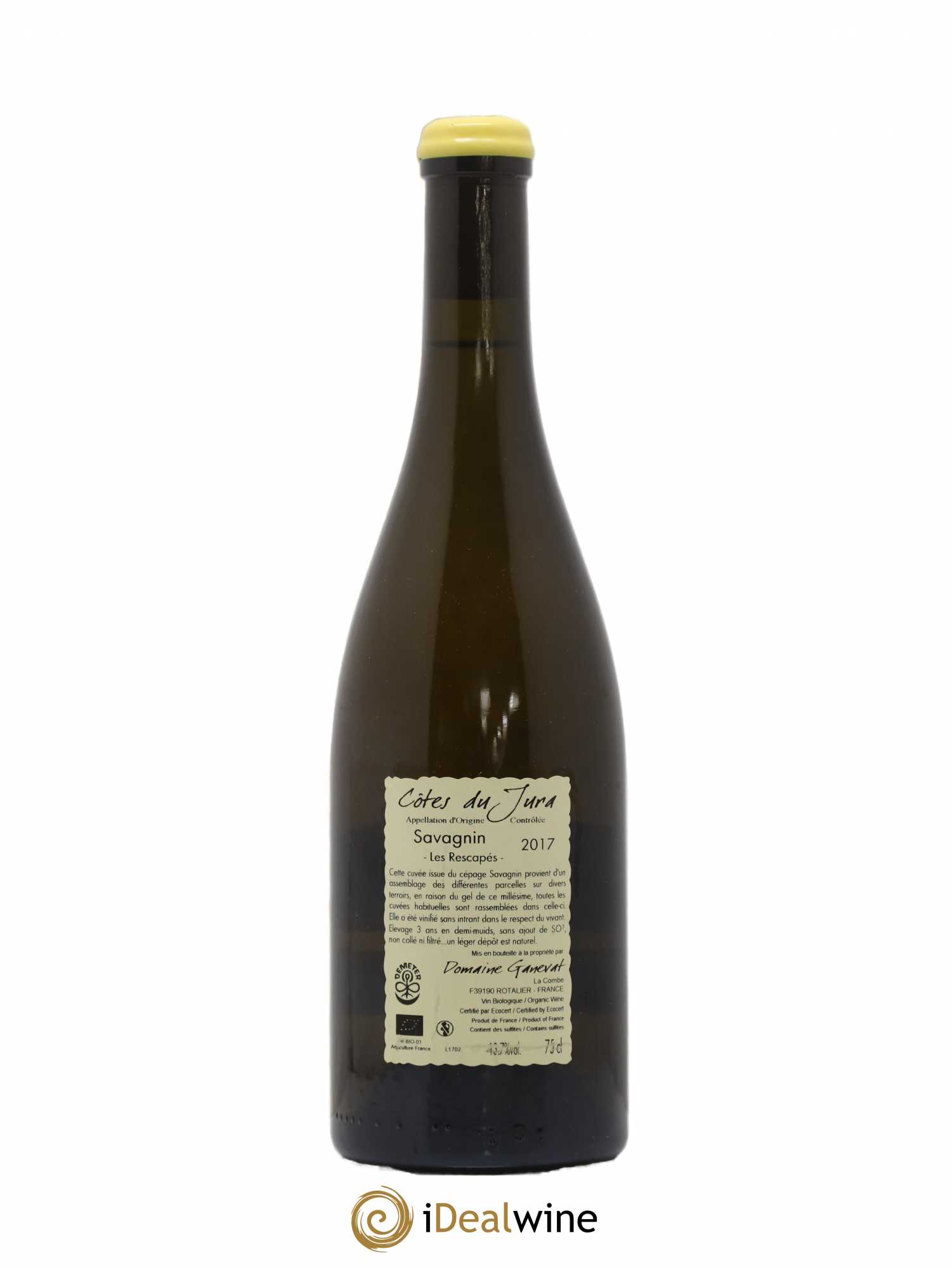 Côtes du Jura Savagnin Les Rescapés Jean-François Ganevat (Domaine) 2017 - Lot de 1 bouteille - 1