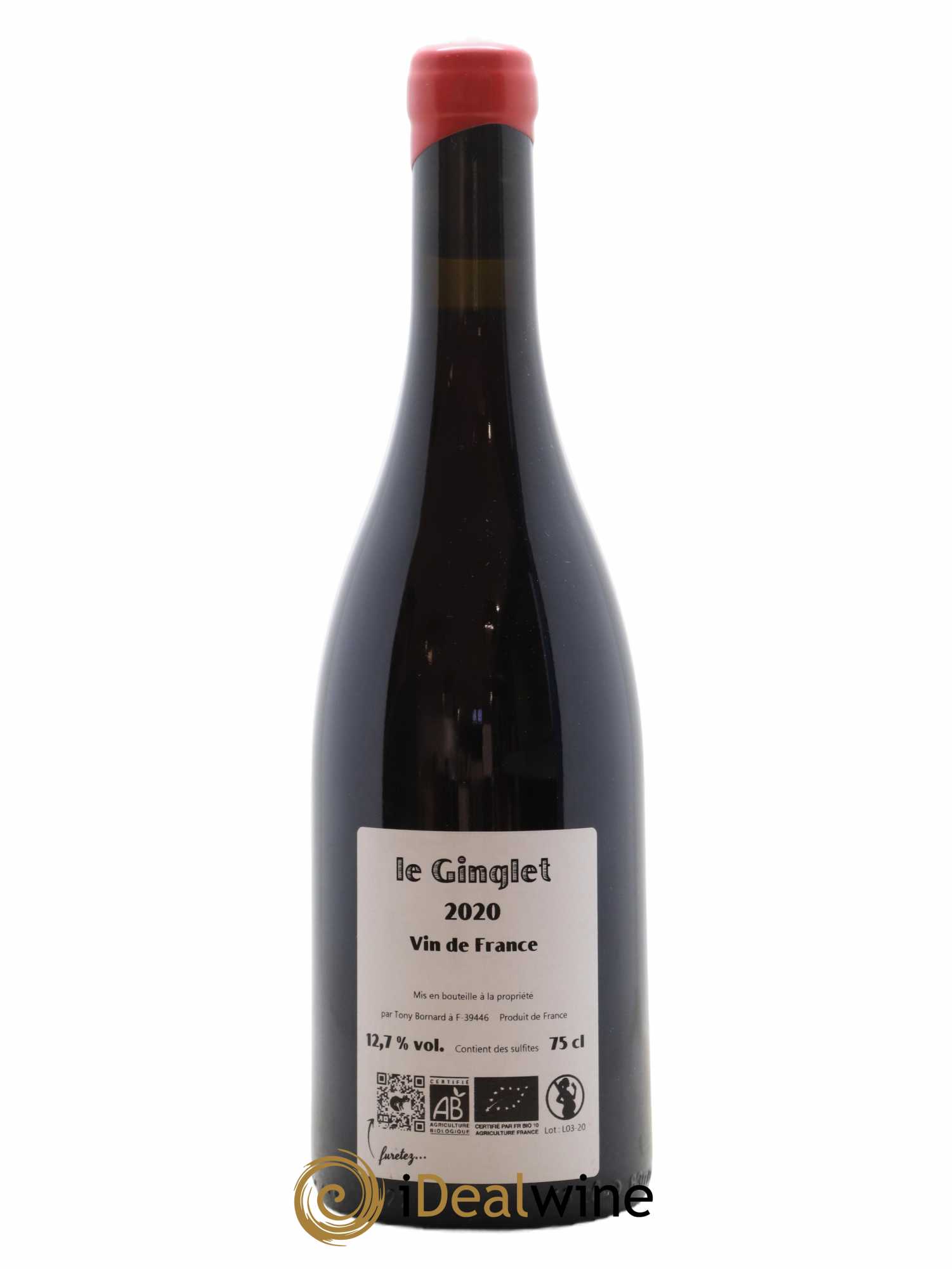 Arbois-Pupillin Trousseau Le Ginglet Bornard 2020 - Lot of 1 bottle - 1