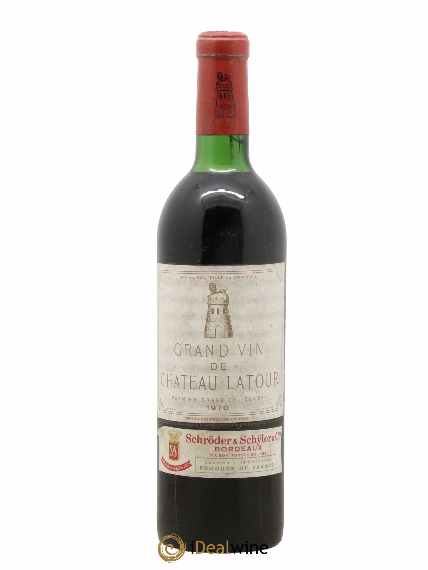 Château Latour 1er Grand Cru Classé 1970 - Lot de 1 bouteille - 0