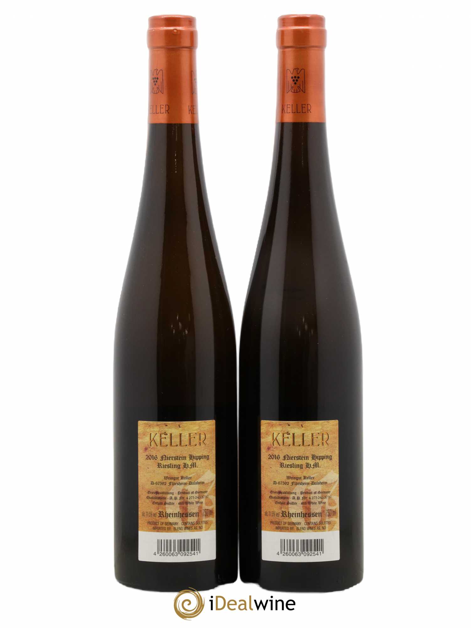 Riesling Nierstein Hipping Riesling H.M Keller 2016 - Lot de 2 bouteilles - 1