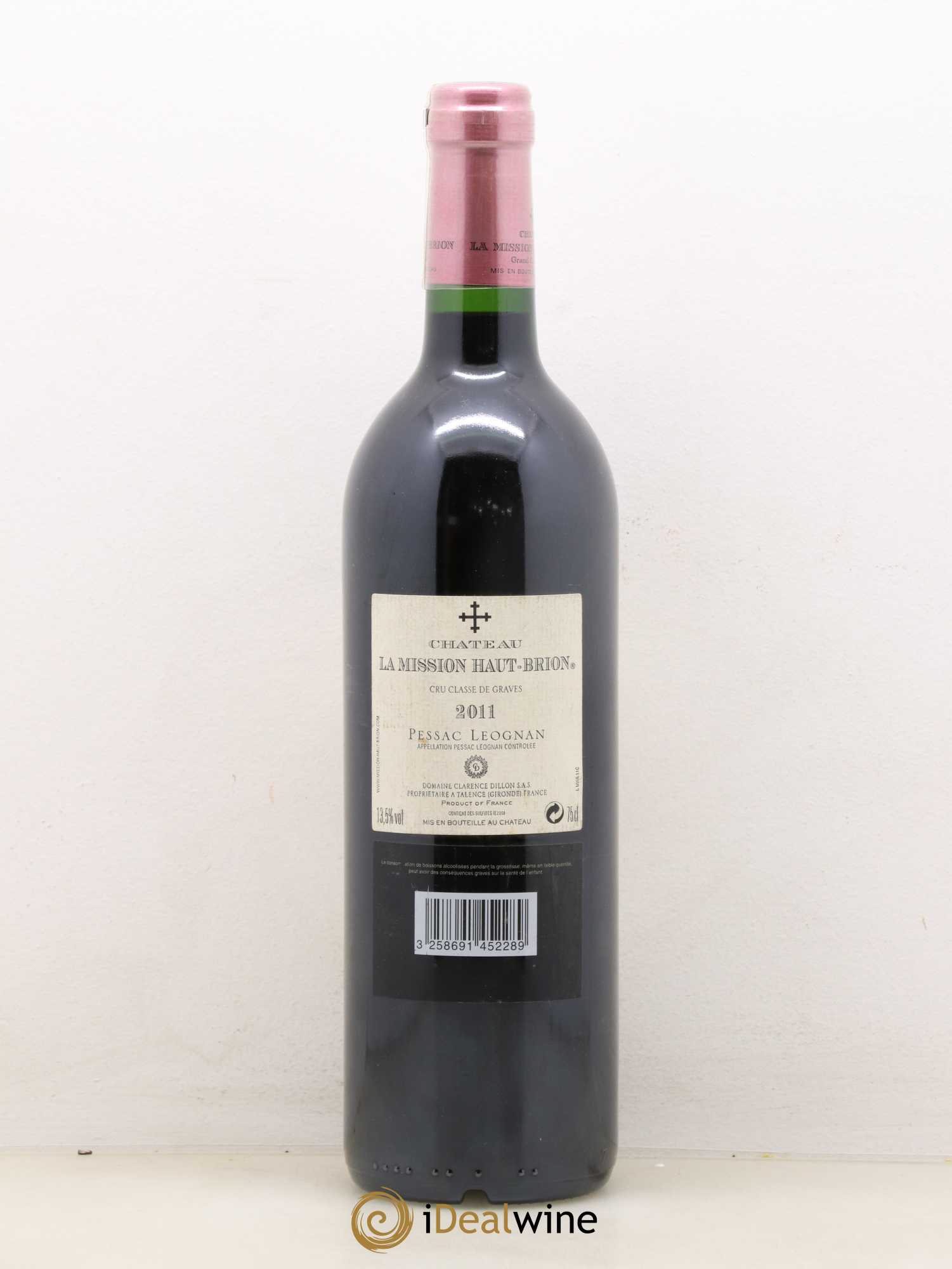 Château la Mission Haut-Brion Cru Classé de Graves 2011 - Lot de 1 bouteille - 1