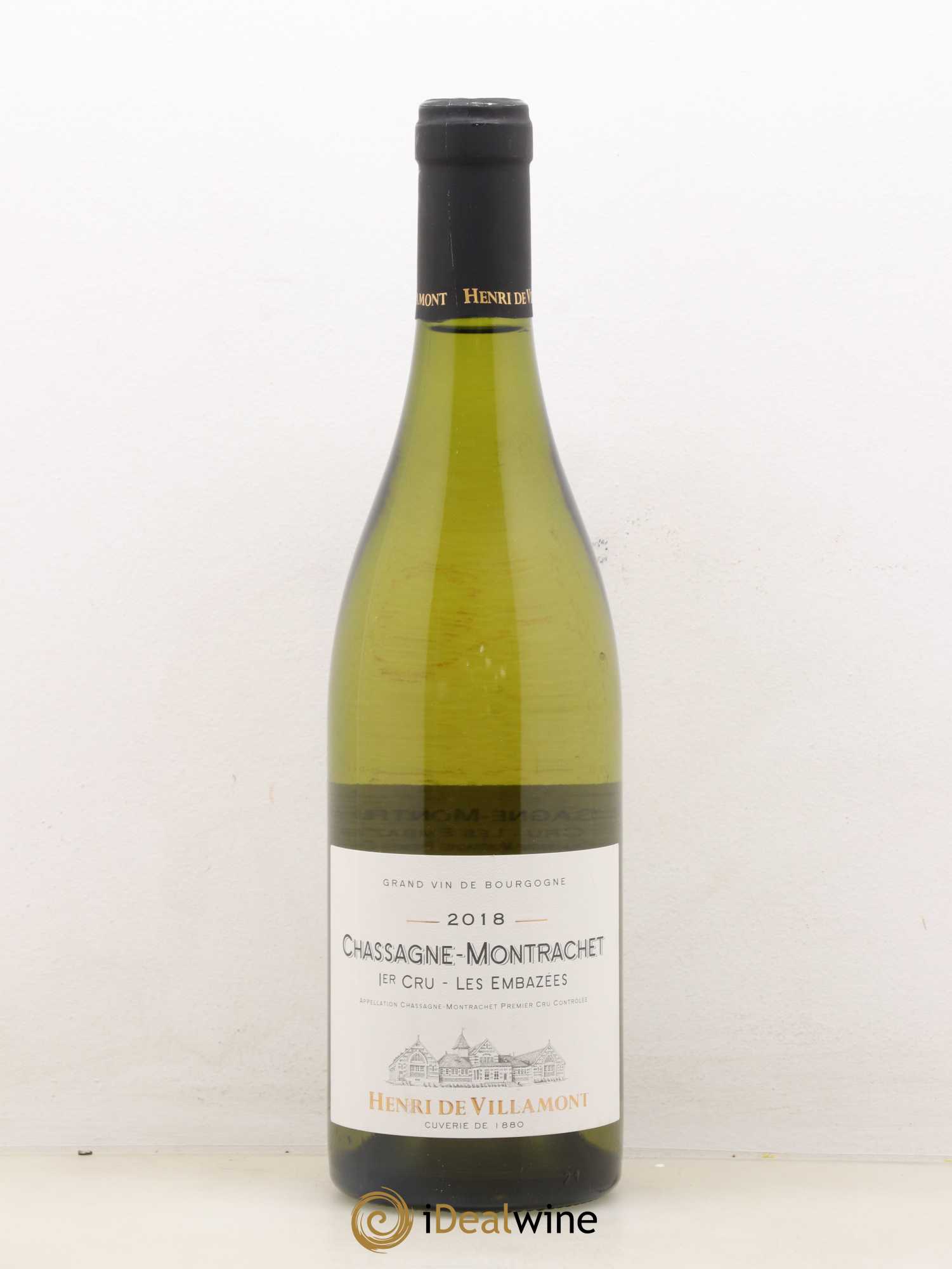 Chassagne-Montrachet 1er Cru Les Embazées Henri De Villamont 2018 - Posten von 1 Flasche - 0
