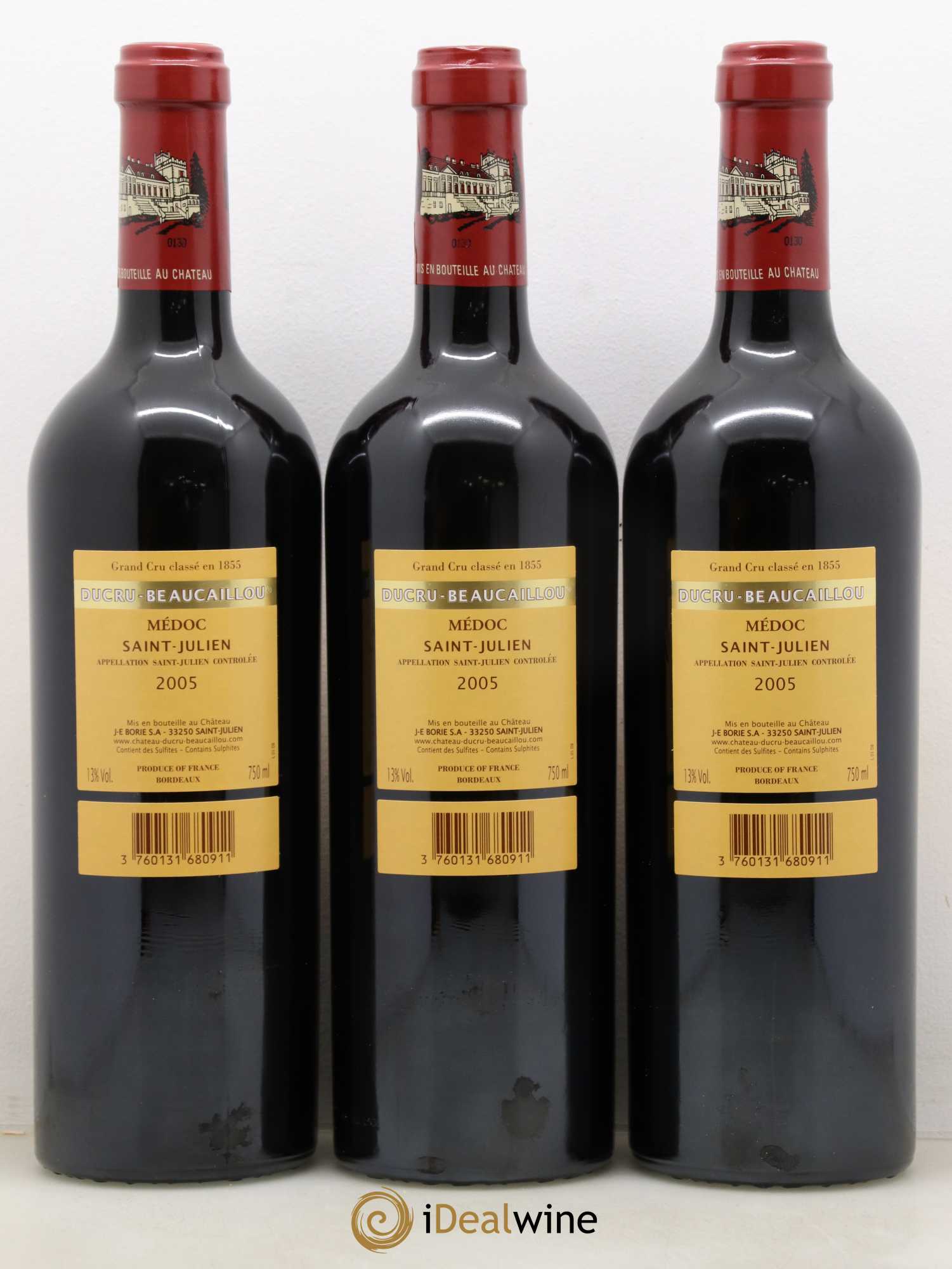 Château Ducru Beaucaillou 2ème Grand Cru Classé 2005 - Lot de 12 bouteilles - 6