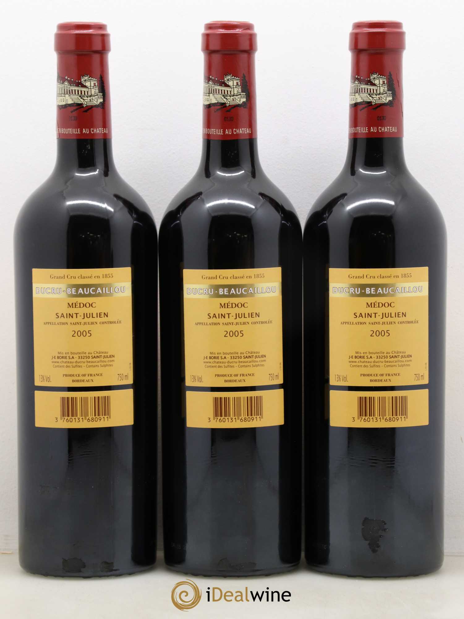 Château Ducru Beaucaillou 2ème Grand Cru Classé 2005 - Lot de 12 bouteilles - 8