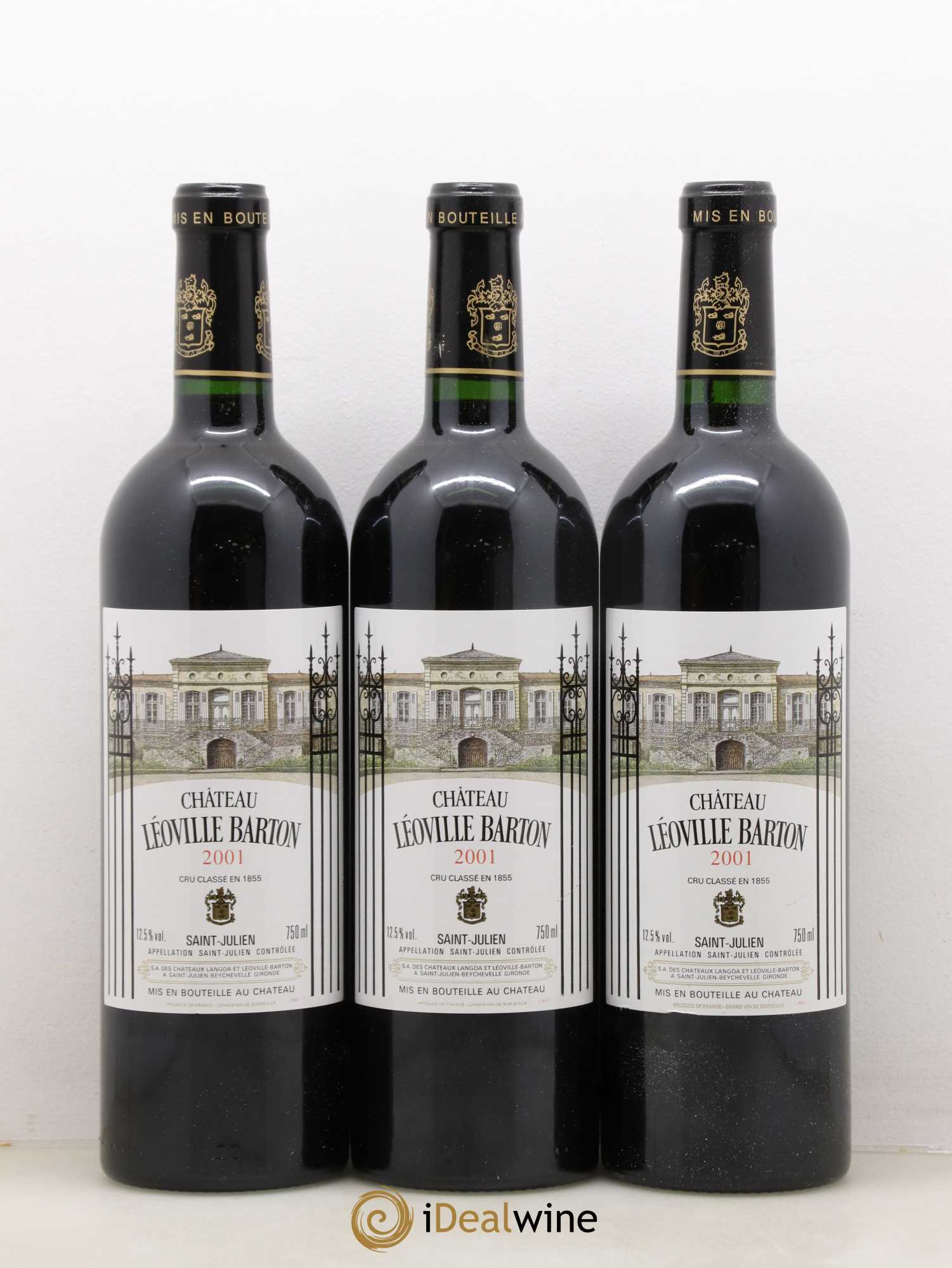 Château Léoville Barton 2ème Grand Cru Classé 2001 - Lot de 12 bouteilles - 2