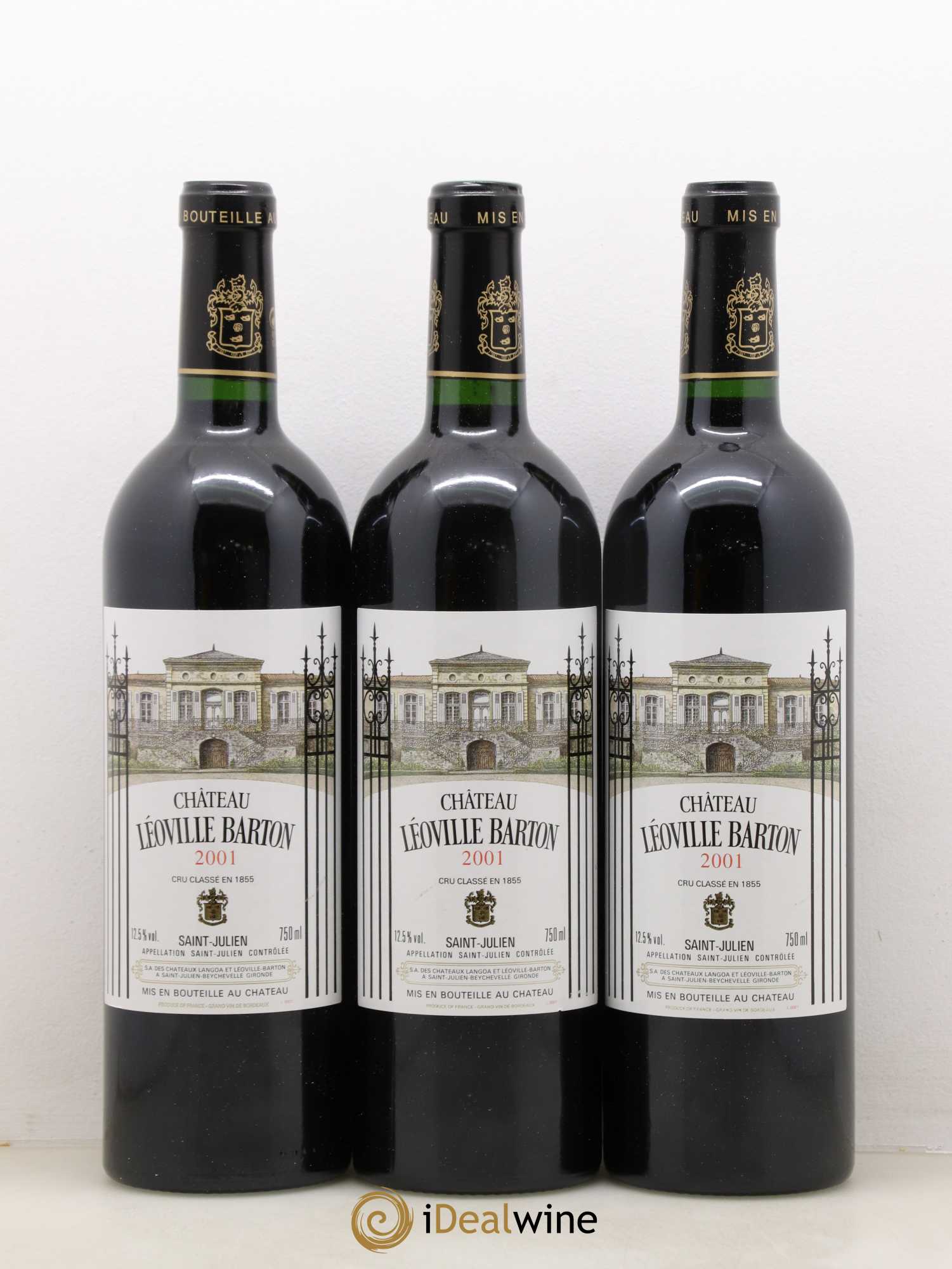 Château Léoville Barton 2ème Grand Cru Classé 2001 - Lot de 12 bouteilles - 4