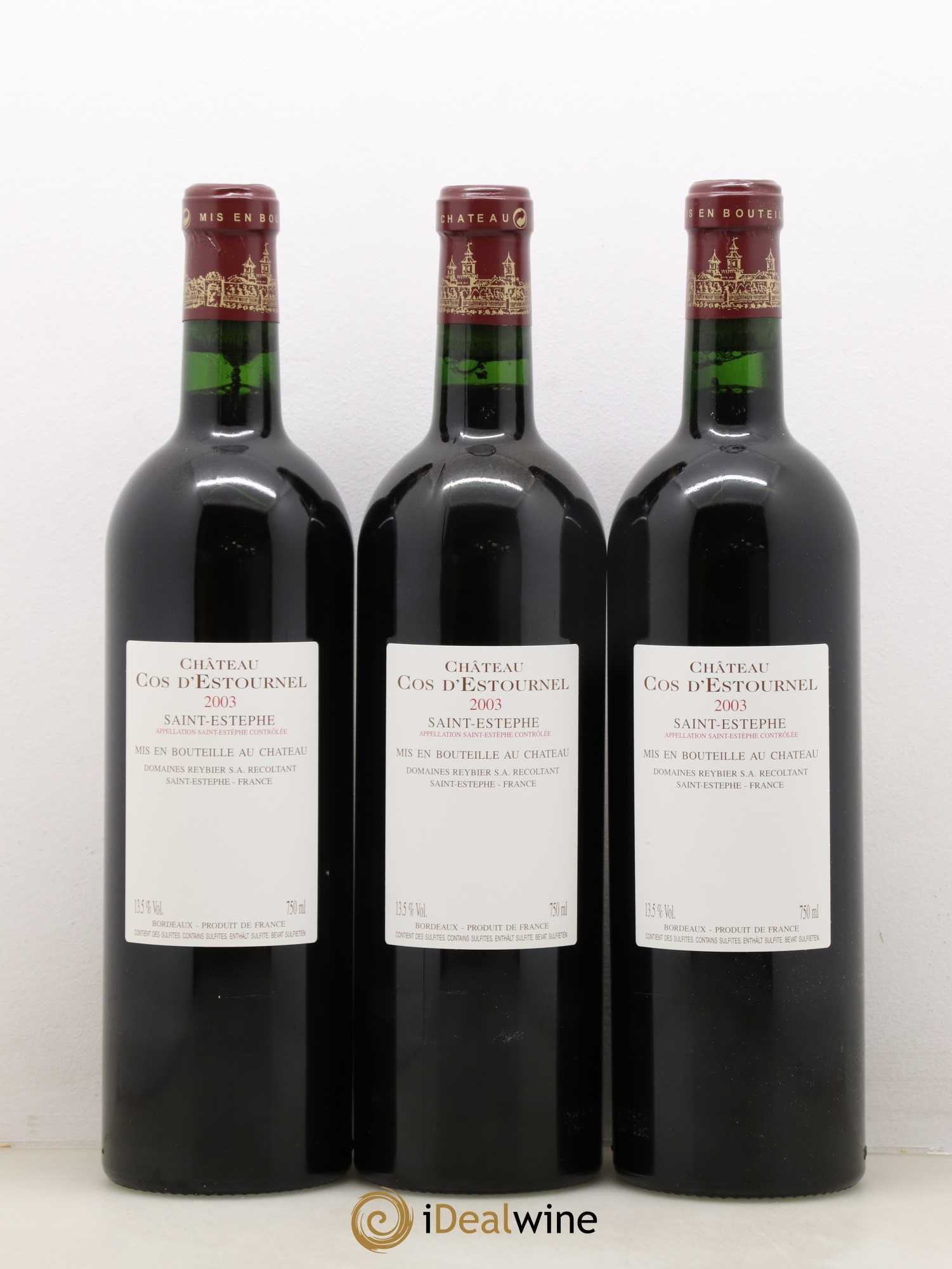 Cos d'Estournel 2ème Grand Cru Classé 2003 - Lot de 6 bouteilles - 2
