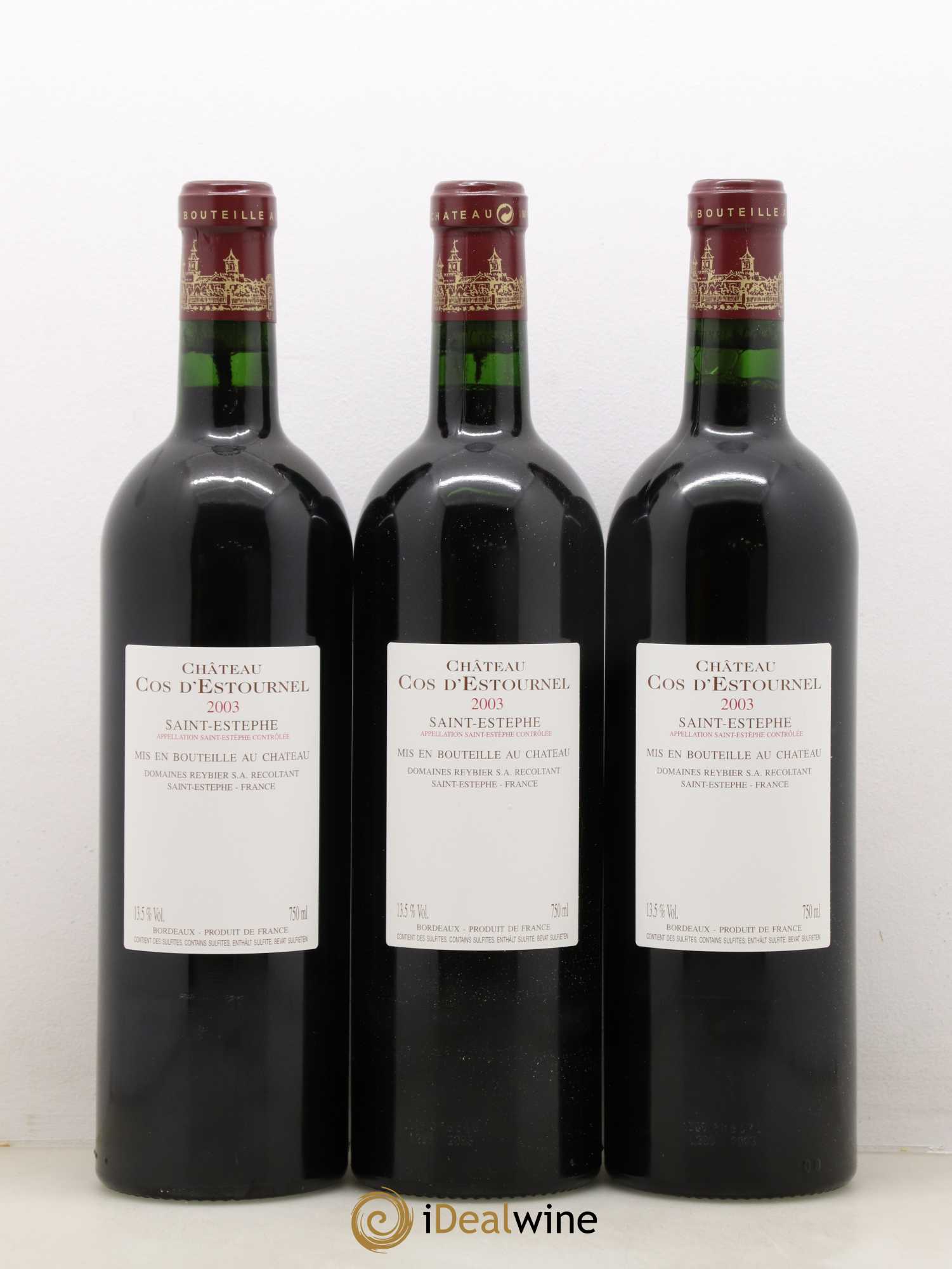 Cos d'Estournel 2ème Grand Cru Classé 2003 - Lot de 6 bouteilles - 4