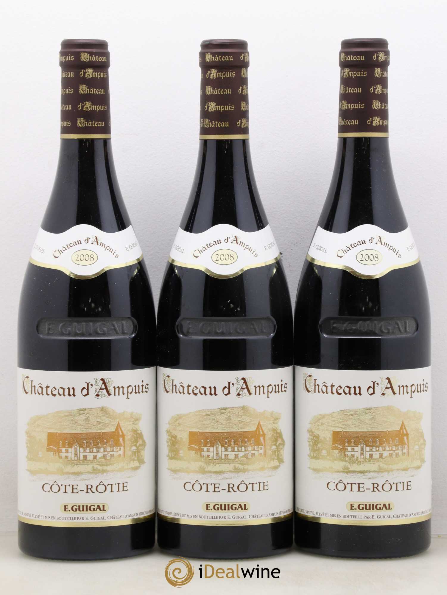 Côte-Rôtie Château d'Ampuis Guigal 2008 - Lot de 3 bouteilles - 0