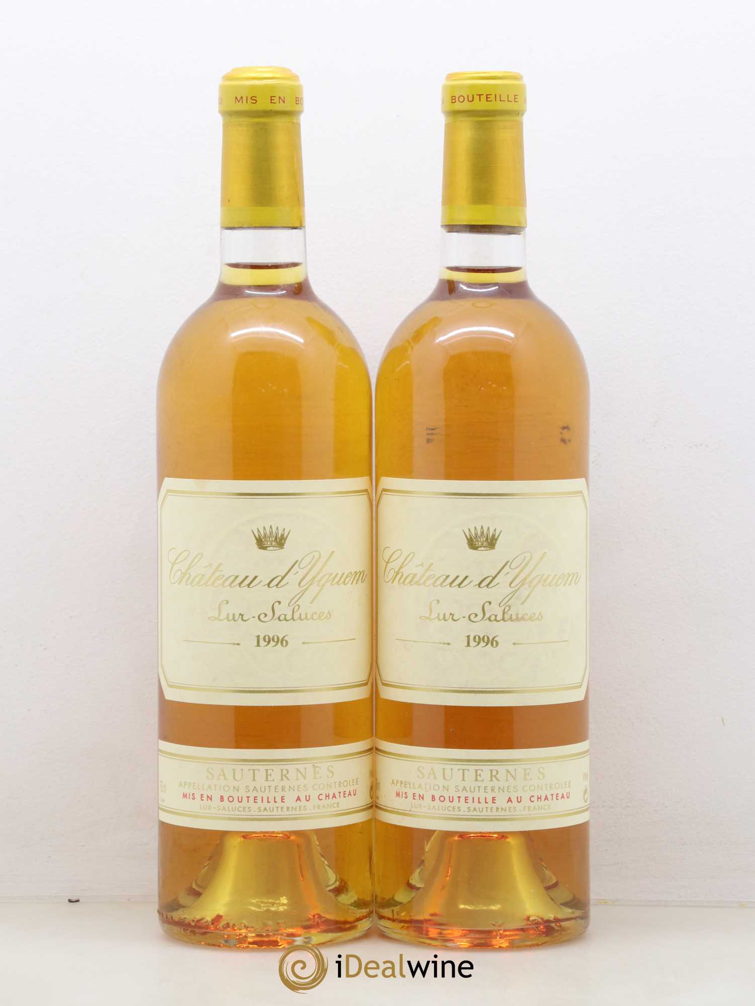 Château d' Yquem 1er Cru Classé Supérieur 1996 - Lotto di 2 bottiglie - 0